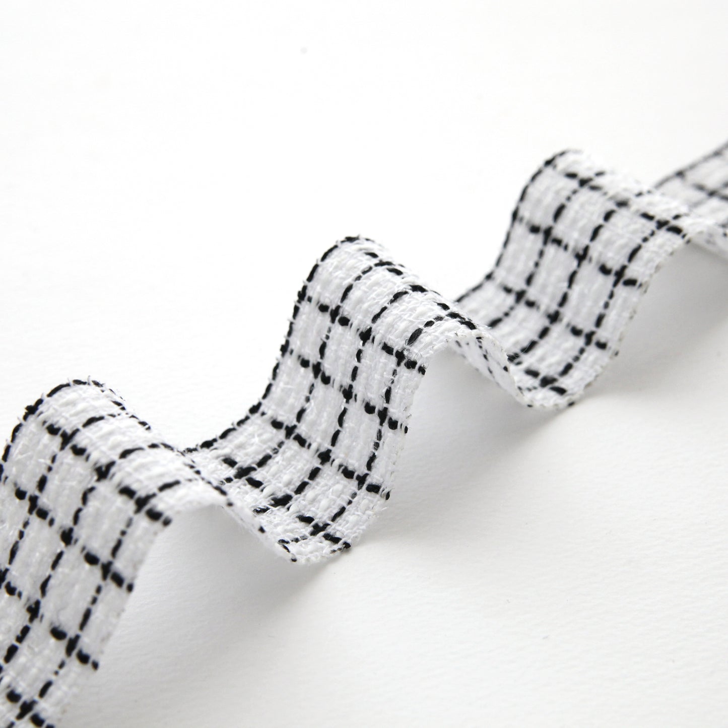 Grid-patterned Tweed Ribbon 1.59inch (3.9cm) x 2/5/10Yards