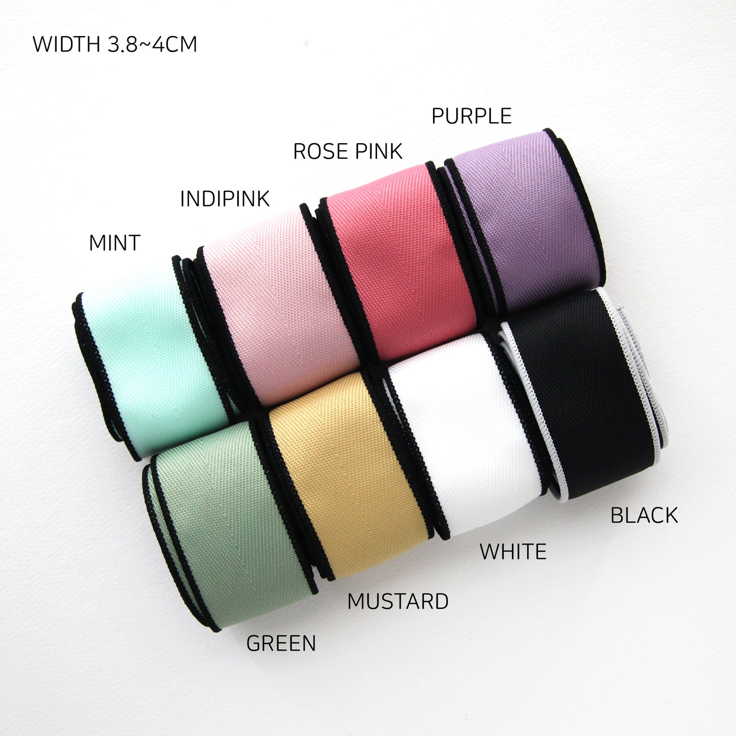 Herringbone Ribbon with Wired Edges 1.5inch (3.8cm) x 2/5/10Yards