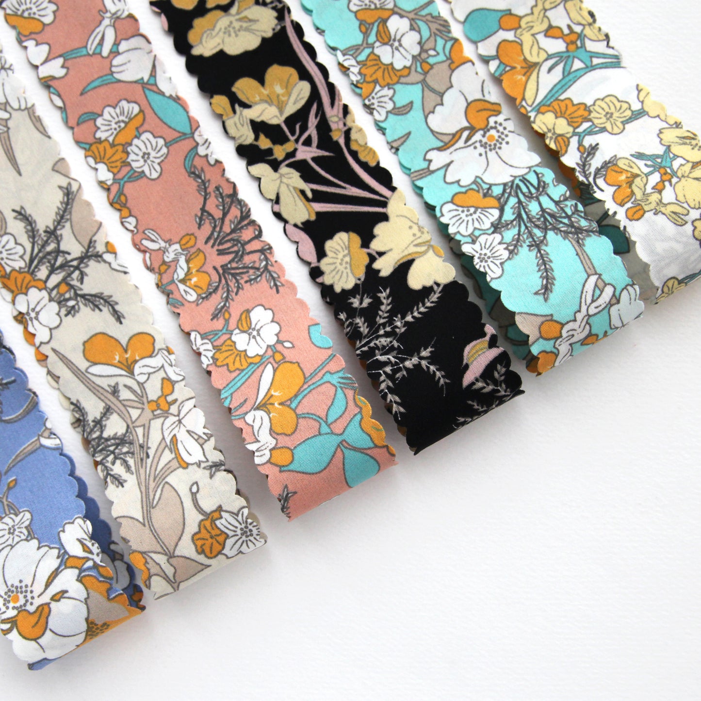 Wavy Flower Ribbon 1.45 Inch(3.7cm) x 2/5/10Yards