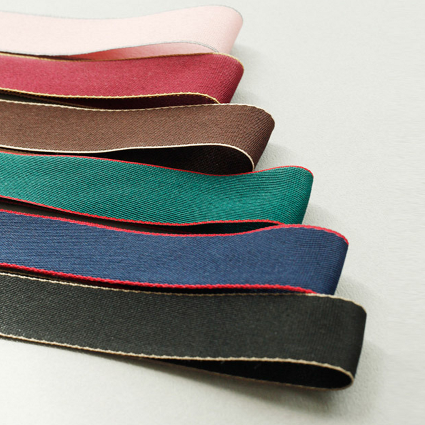 Pointed Edge Contrast Line Ribbon 1.02inch(2.6cm) x 2/5/10Yards