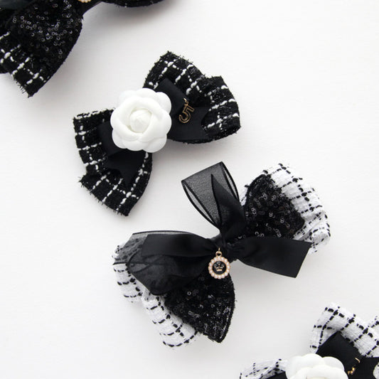 Grid Tweed Hair Accessories