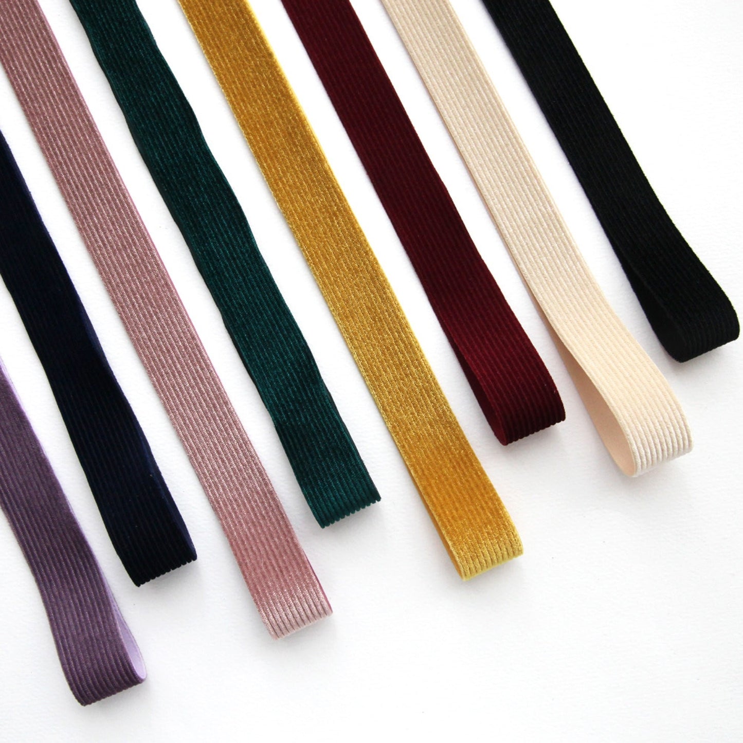 Velvet Grosgrain  Ribbon 0.98inch (2.5cm) x 2Yards