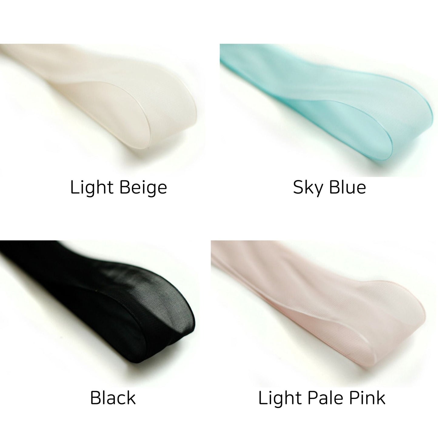 Charming Organdy Ribbon 1.53inch (3.9cm) x 5Yards