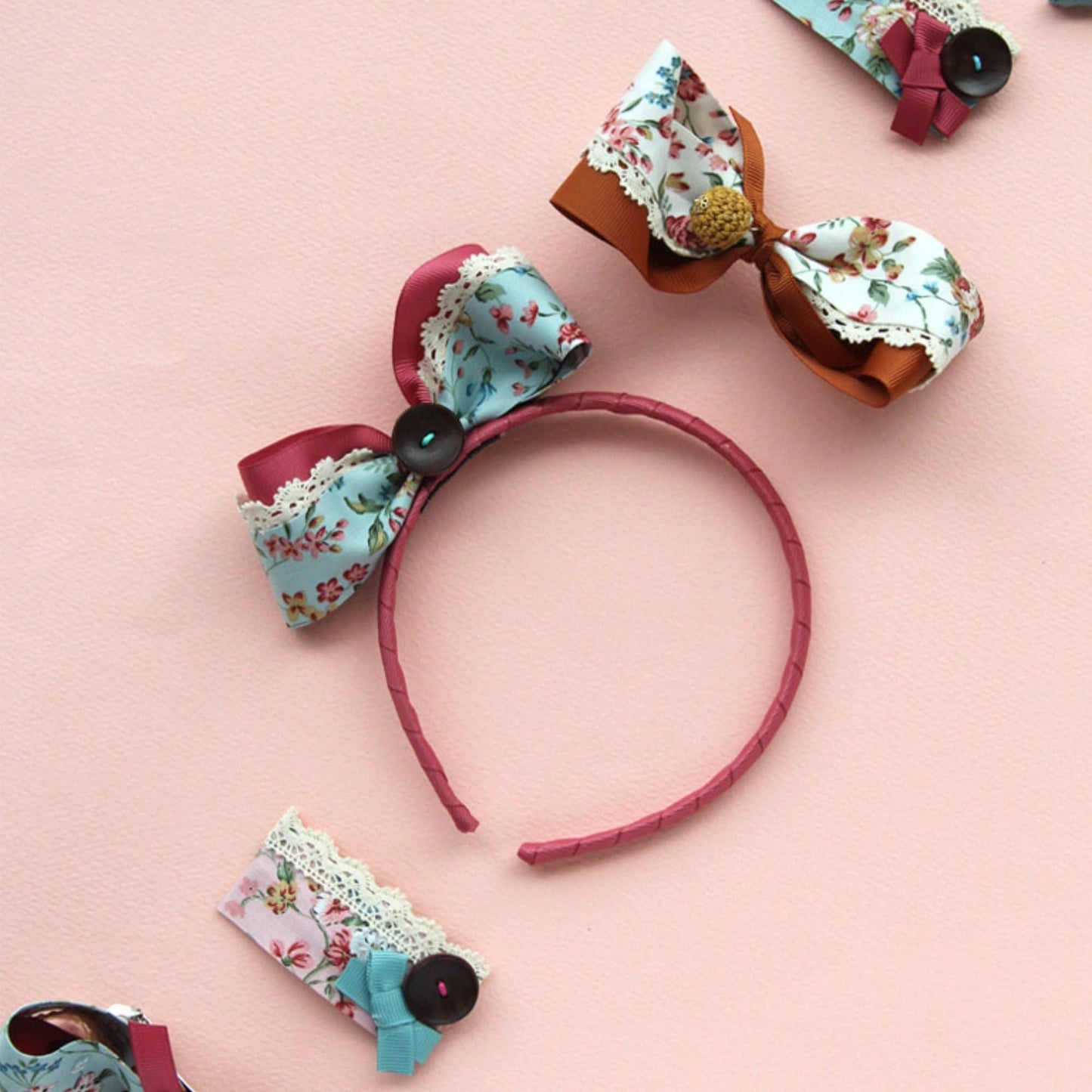 Low Saturation Color Grosgrain Ribbon 0.39inch(1cm),1.49inch(3.8cm) x 5Yards