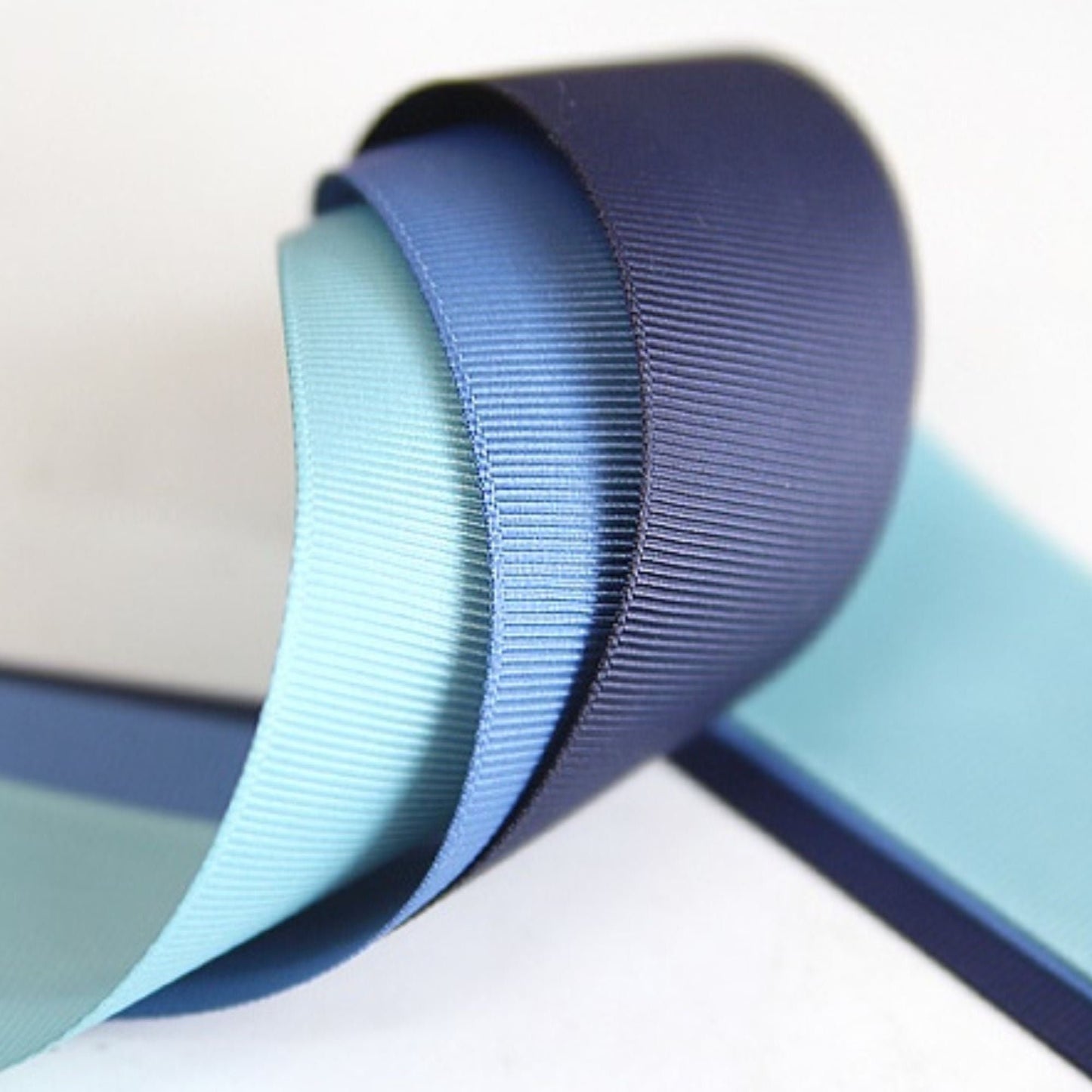 Low Saturation Color Grosgrain Ribbon 0.39inch(1cm),1.49inch(3.8cm) x 5Yards