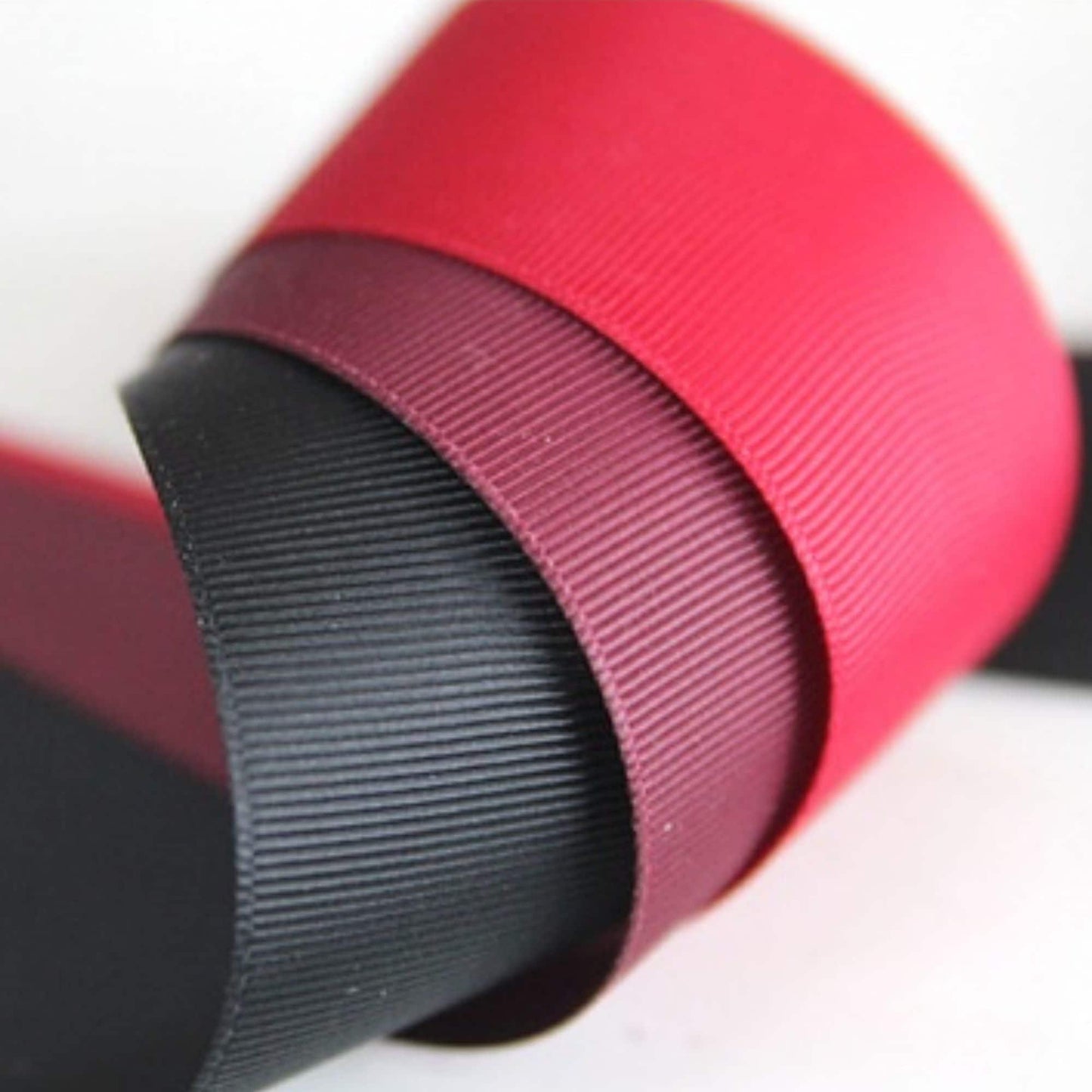Low Saturation Color Grosgrain Ribbon 0.39inch(1cm),1.49inch(3.8cm) x 5Yards