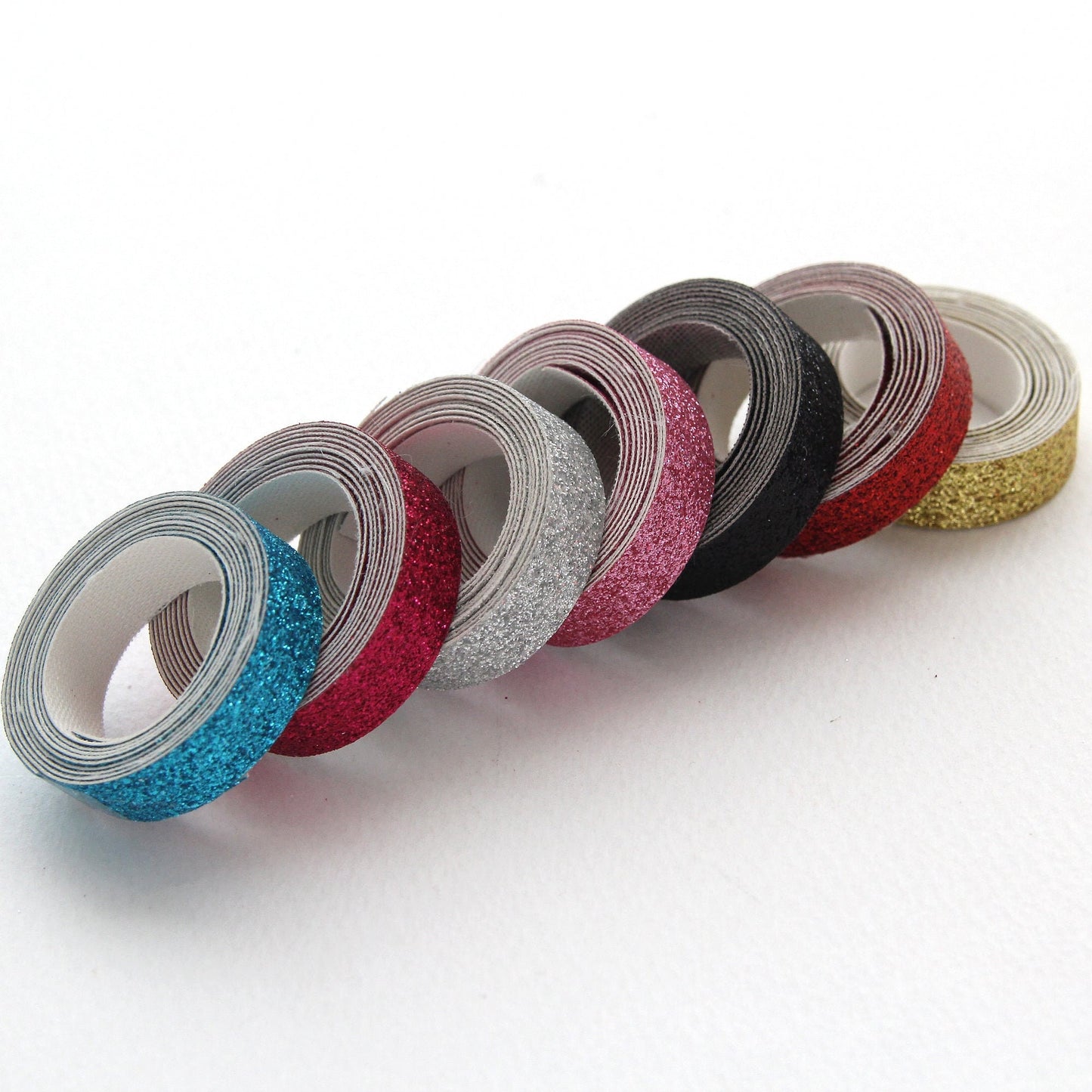 Metallic Glitter Ribbon Decorative for DIY 0.39inch (1cm) x 2Yards