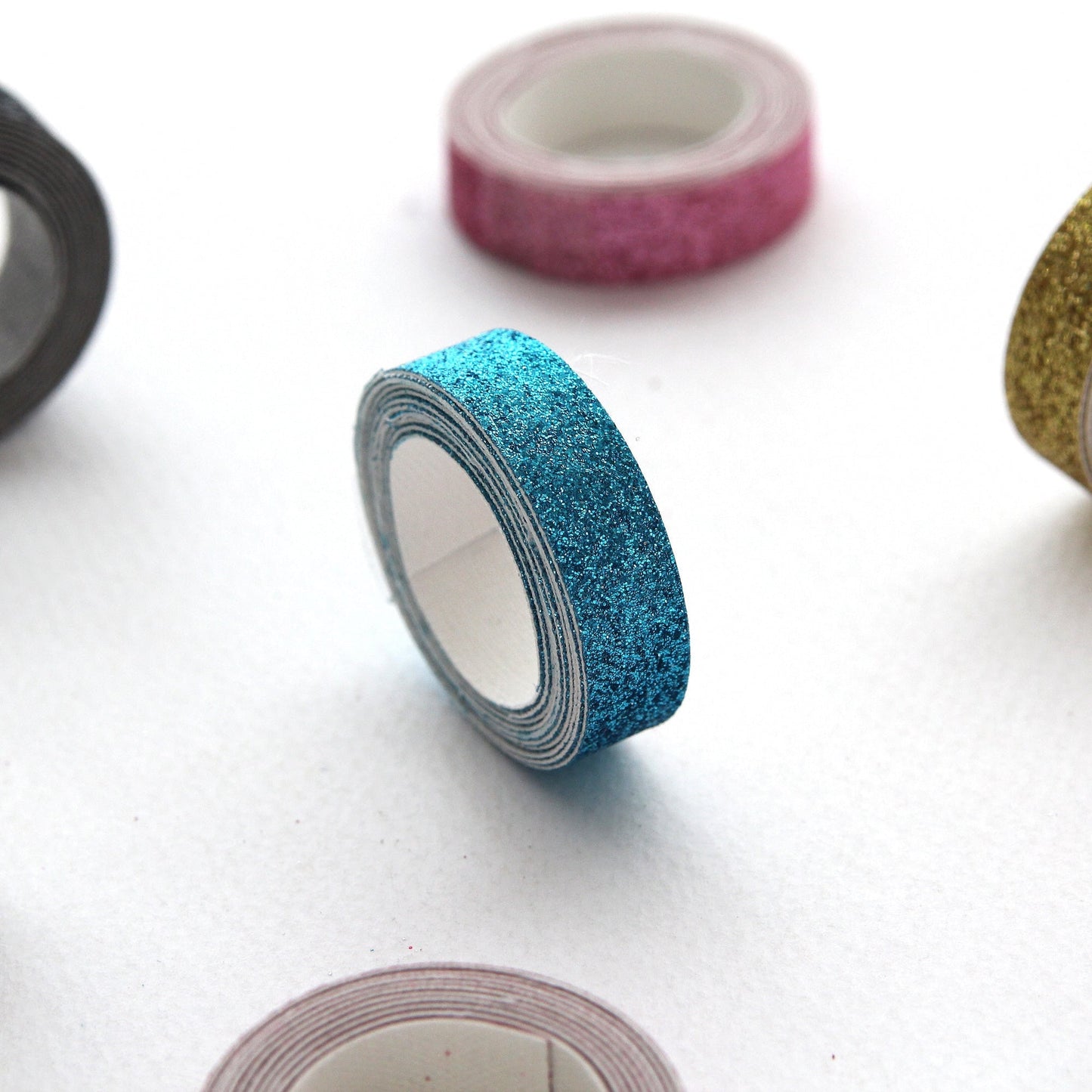 Metallic Glitter Ribbon Decorative for DIY 0.39inch (1cm) x 2Yards