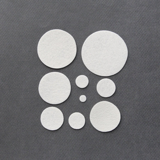 Ivory Circular Finished Inner Felt 10/20pcs