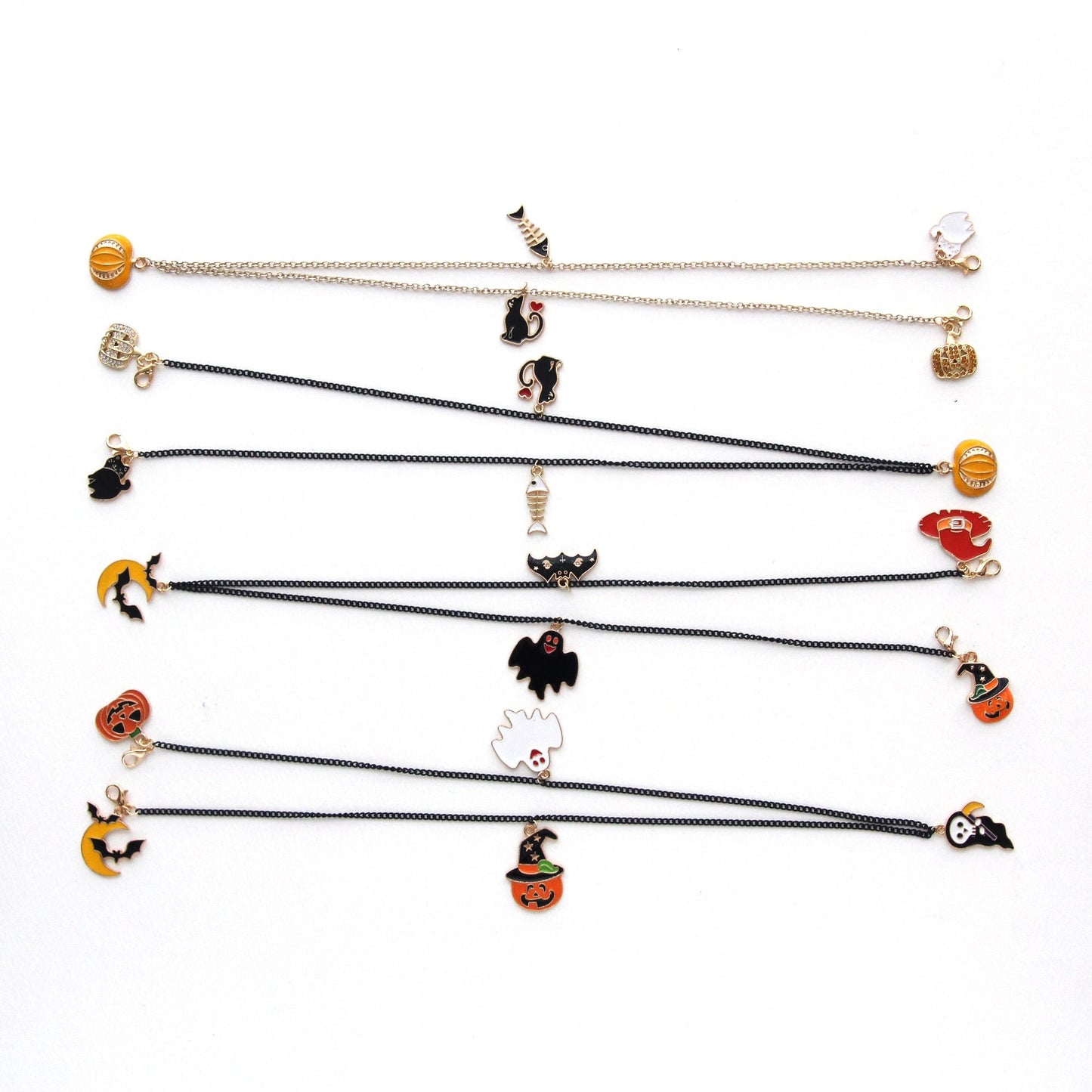Halloween CZ Pumpkin Chams 5/10pcs