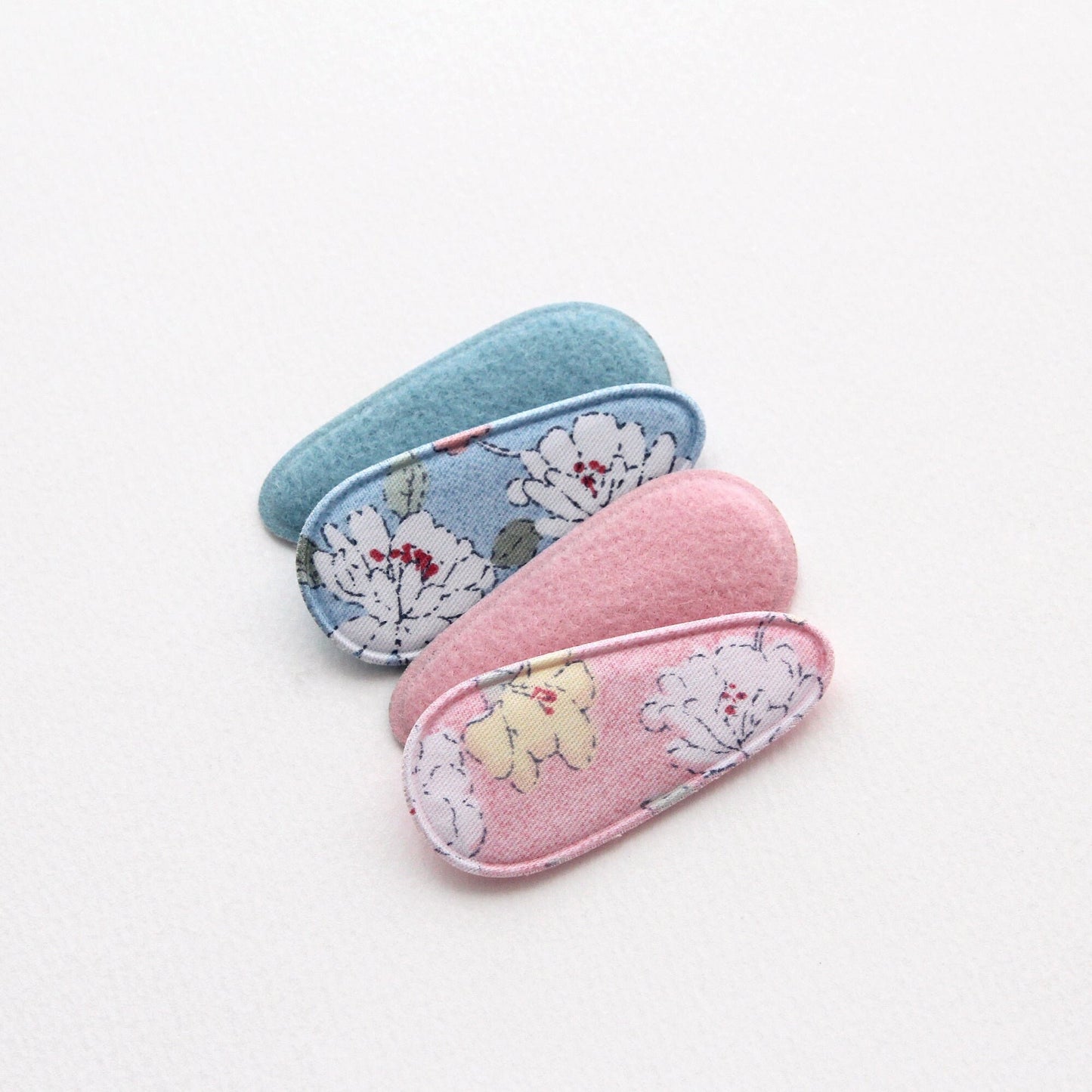 Rose Hair Snap Clip Covers 4pcs