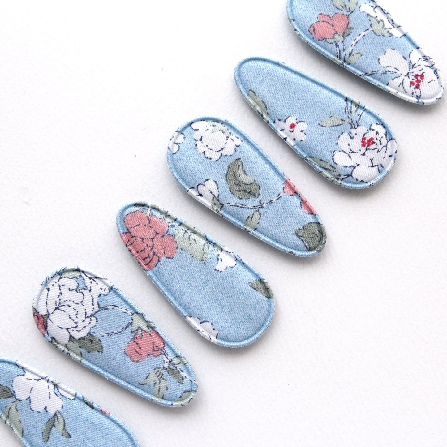 Rose Hair Snap Clip Covers 4pcs