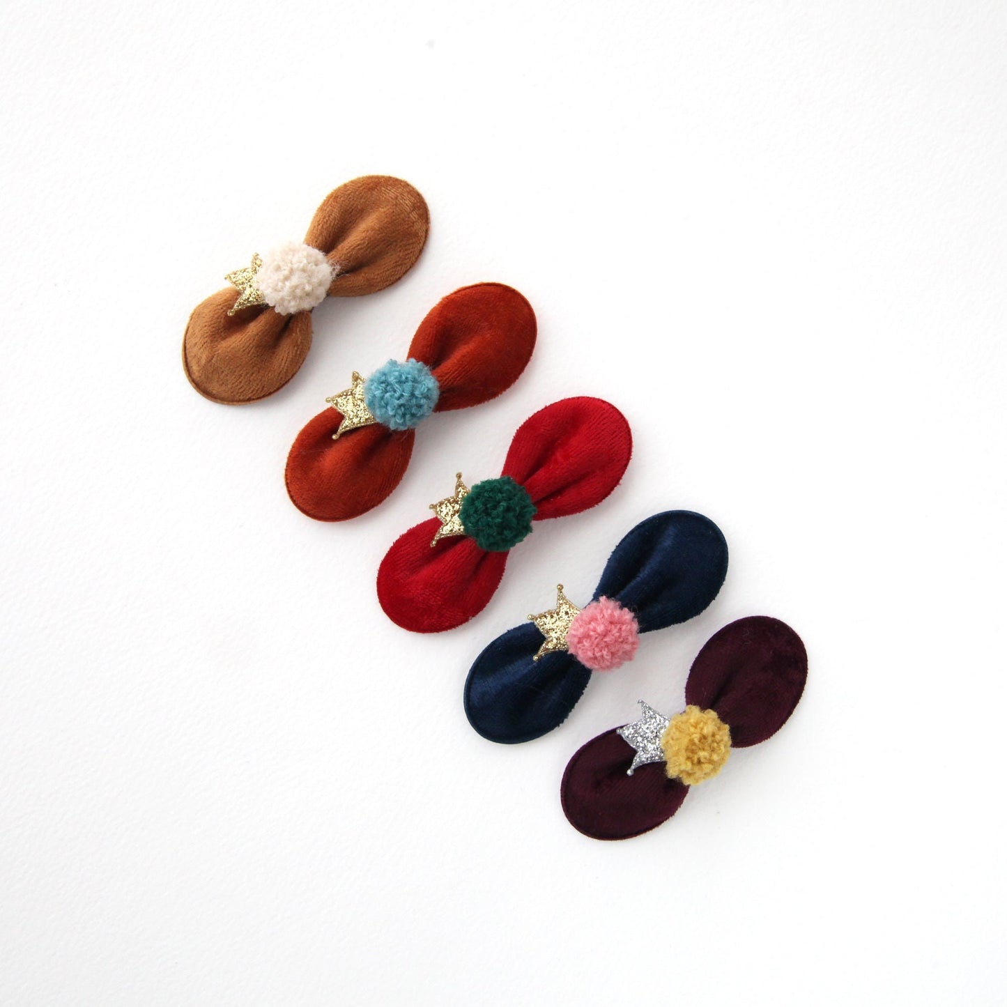 Velvet Oval Snap Clip Covers 4pcs