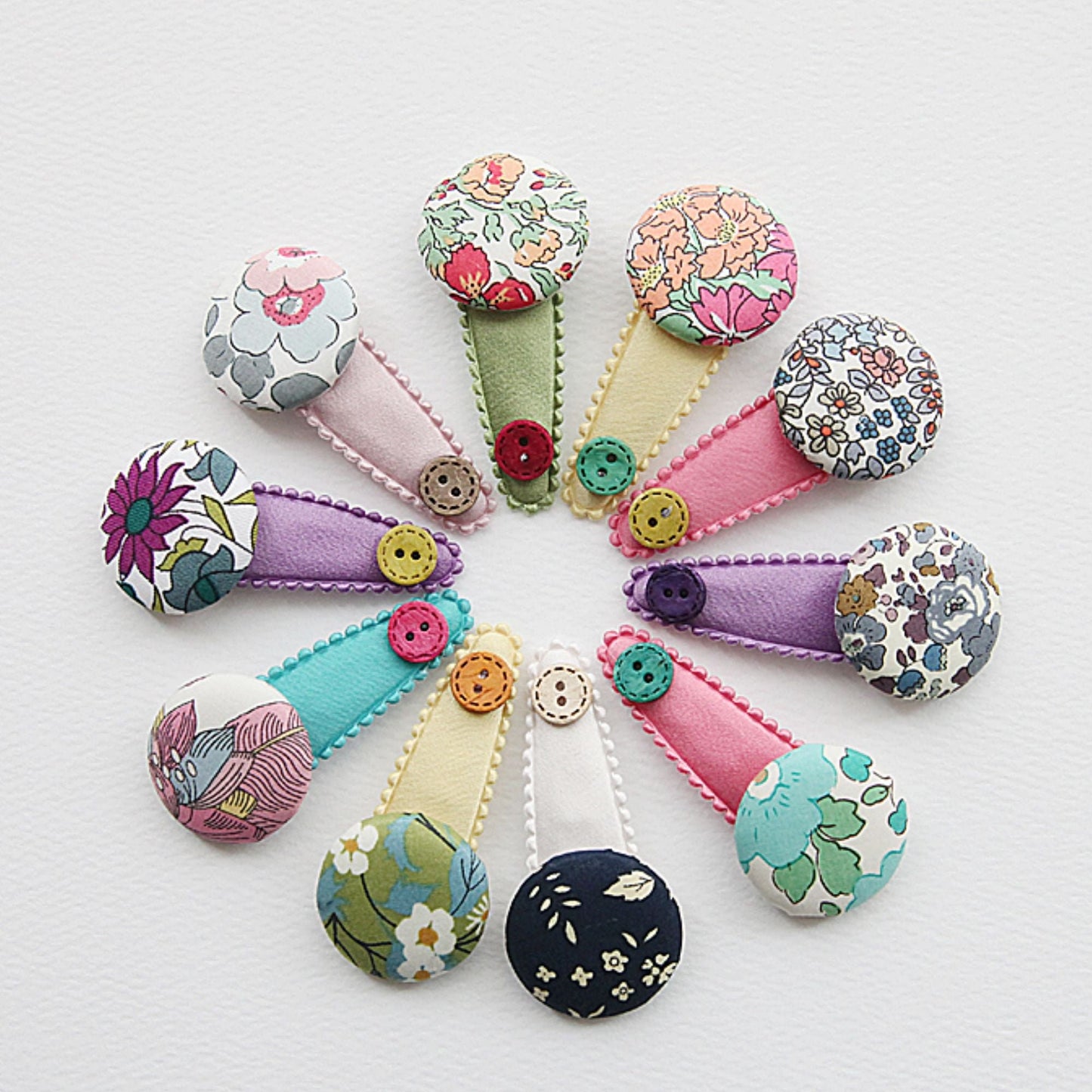 Matte Satin Snap Clip Covers 10pcs