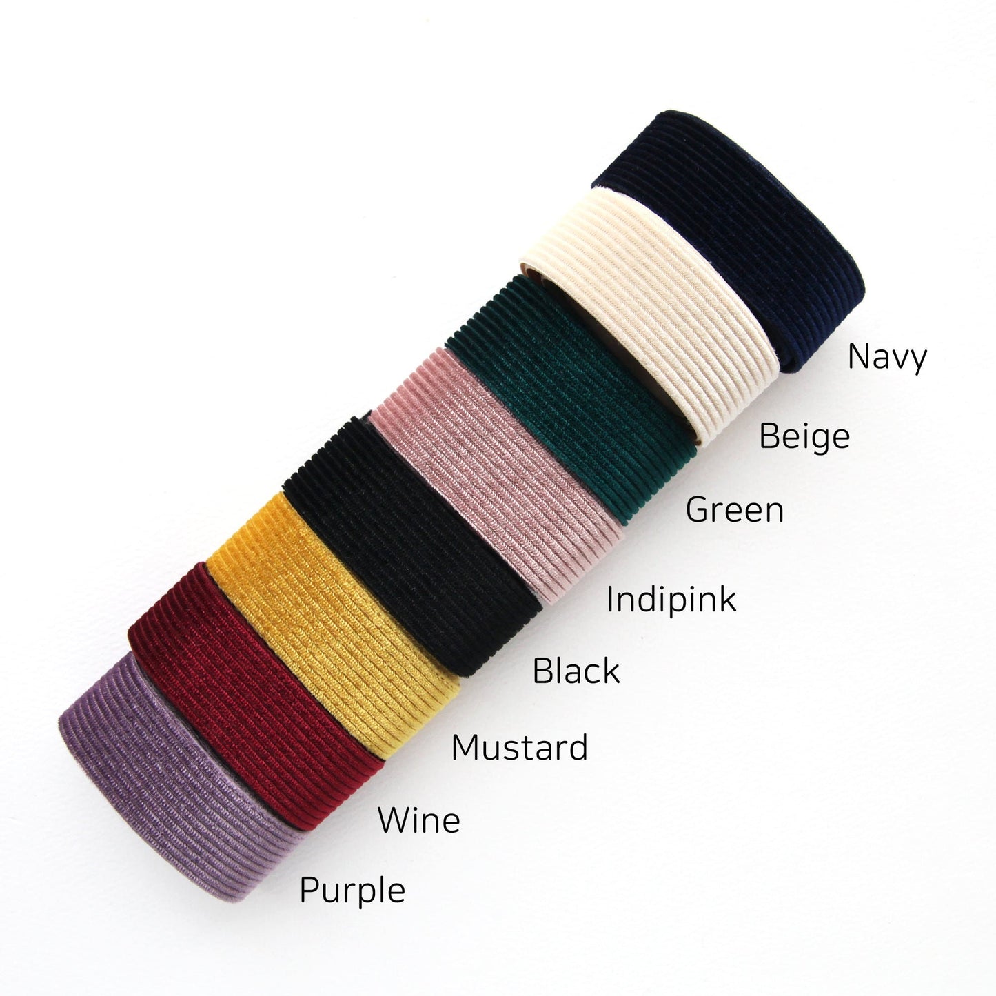 Velvet Grosgrain  Ribbon 0.98inch (2.5cm) x 2Yards