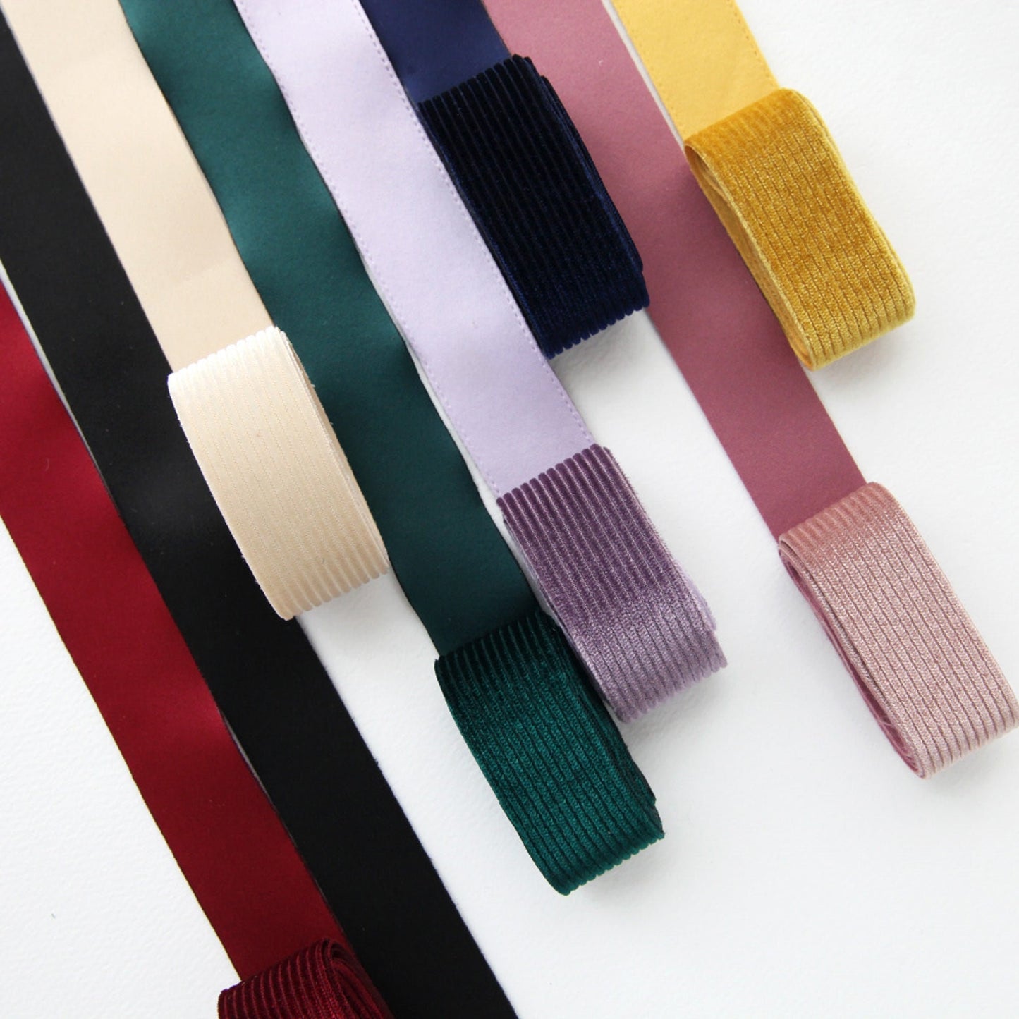 Velvet Grosgrain  Ribbon 0.98inch (2.5cm) x 2Yards