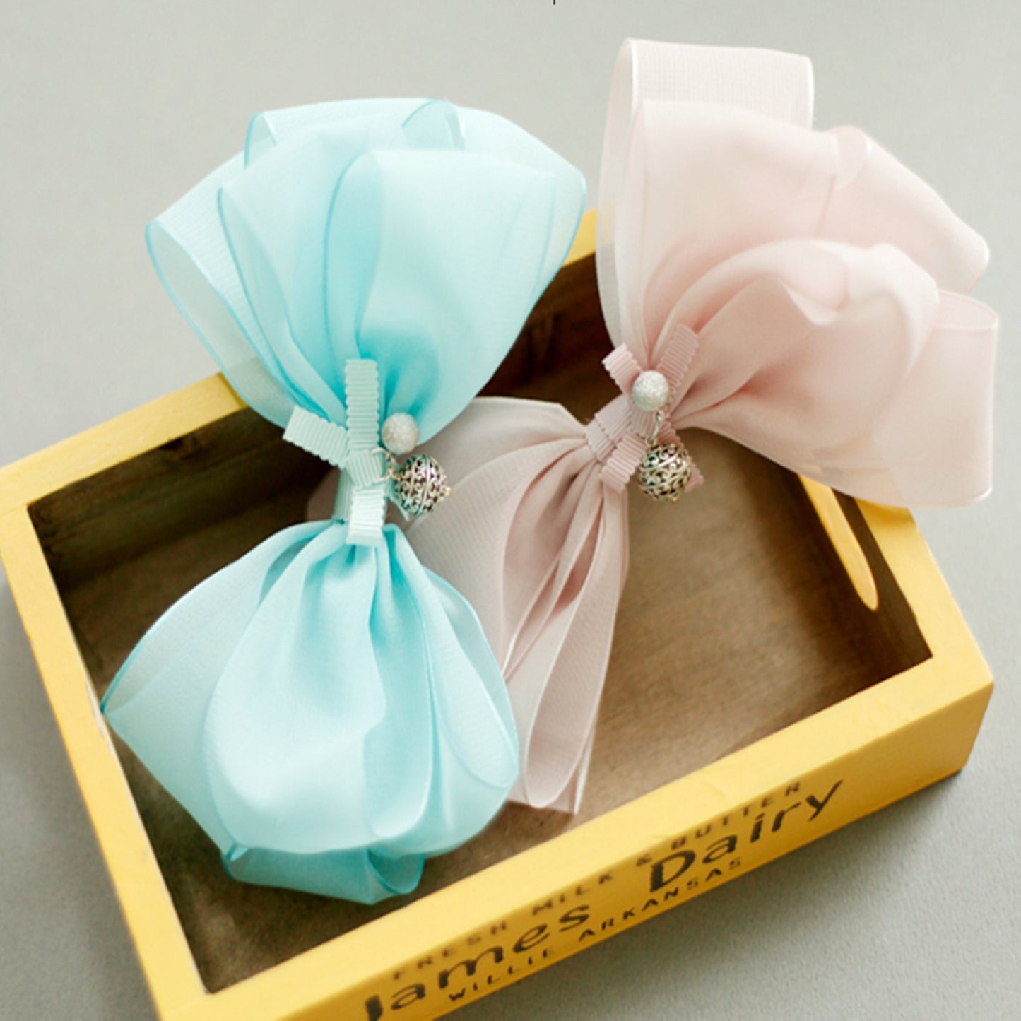 Charming Organdy Ribbon 1.53inch (3.9cm) x 5Yards