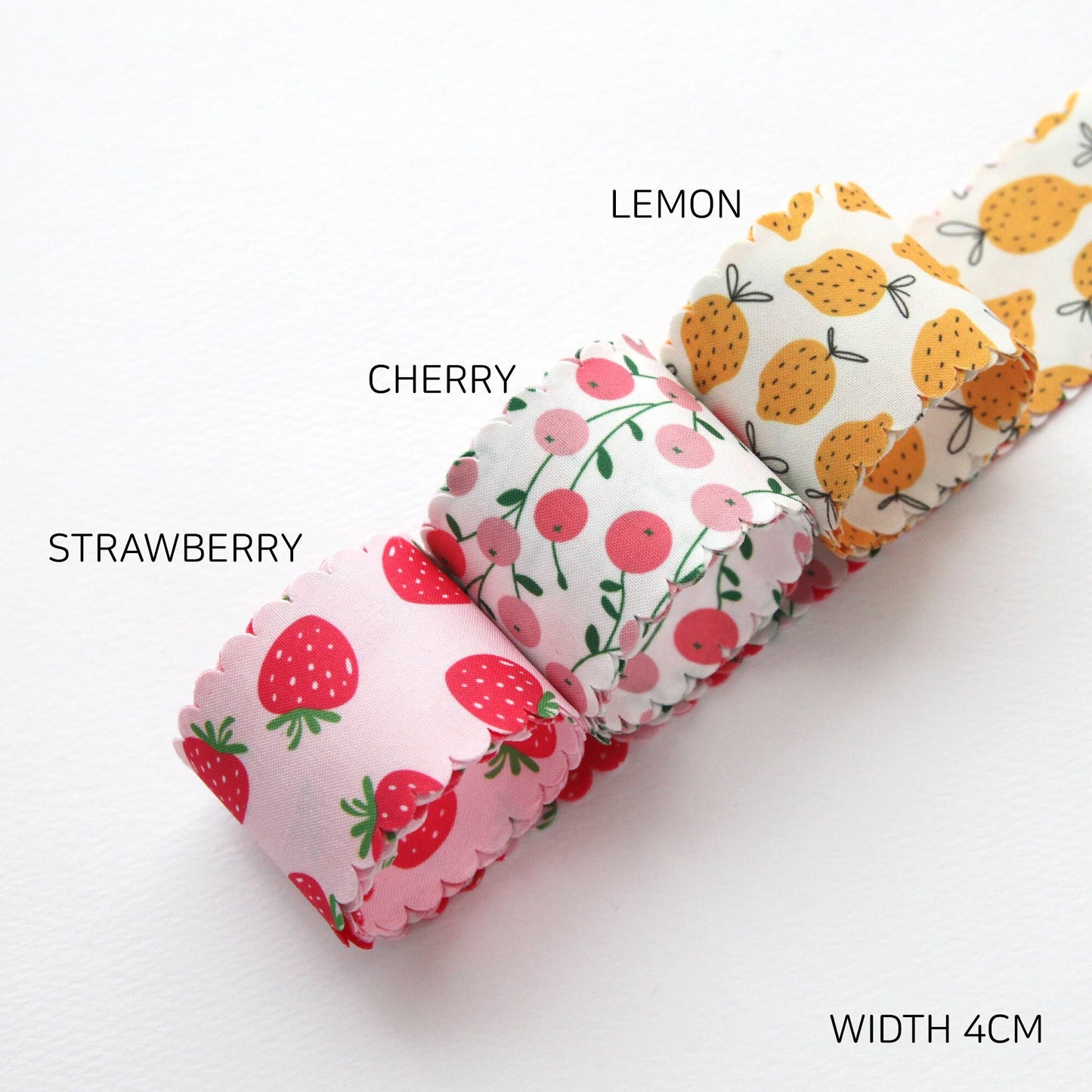 Fruit Wavy Ribbon 1.5inch (4cm) x 5Yards
