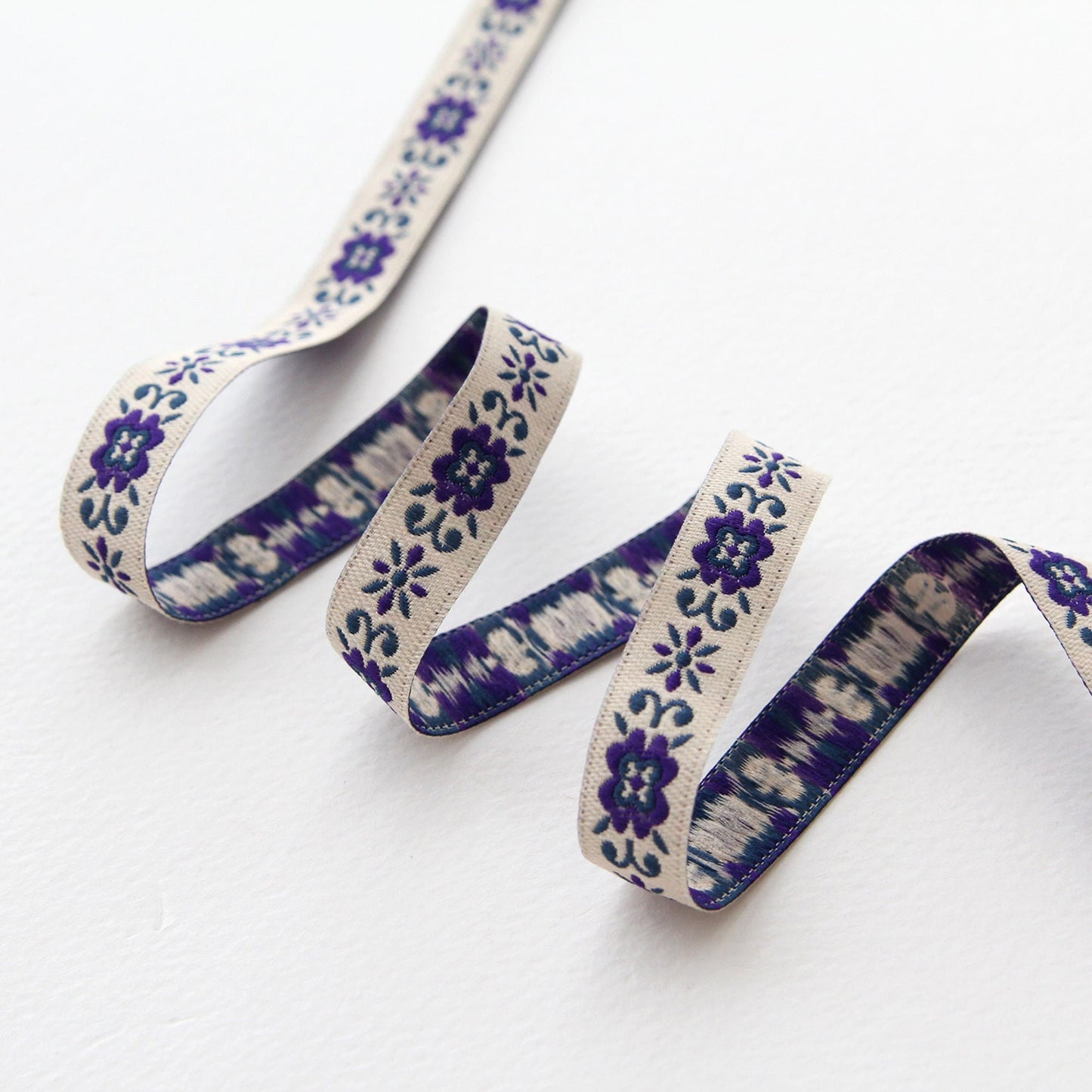 Jacquard Embroidered Ribbon Sewing Trim Craft Ribbon 0.47inch (1.2cm) x 5/10Yards