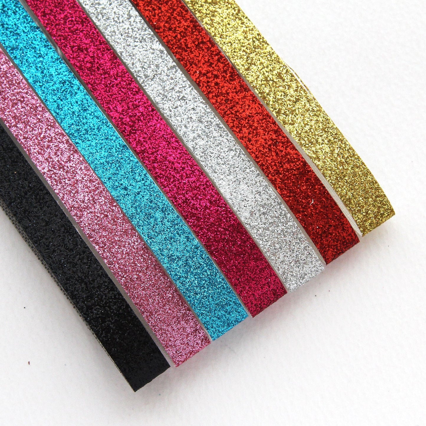 Metallic Glitter Ribbon Decorative for DIY 0.39inch (1cm) x 2Yards