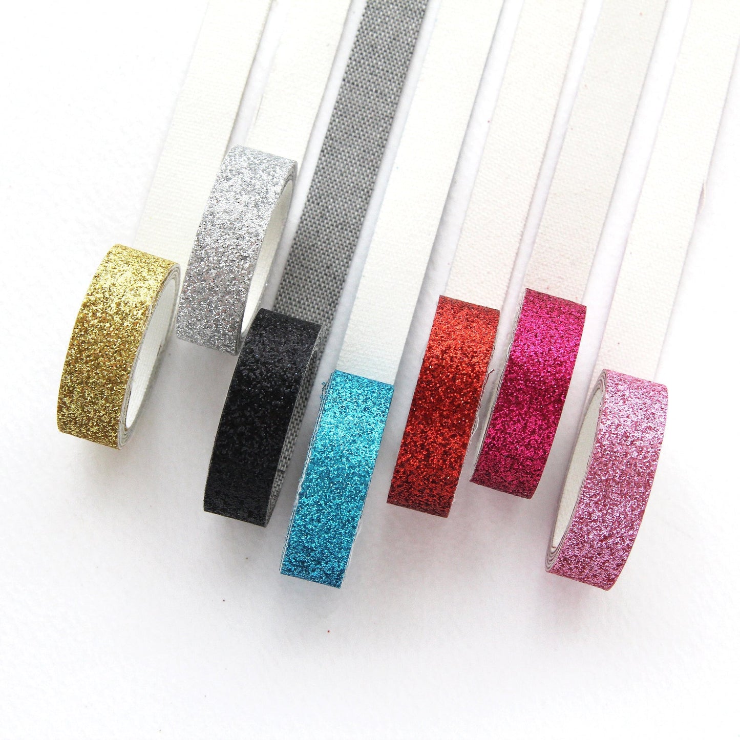 Metallic Glitter Ribbon Decorative for DIY 0.39inch (1cm) x 2Yards