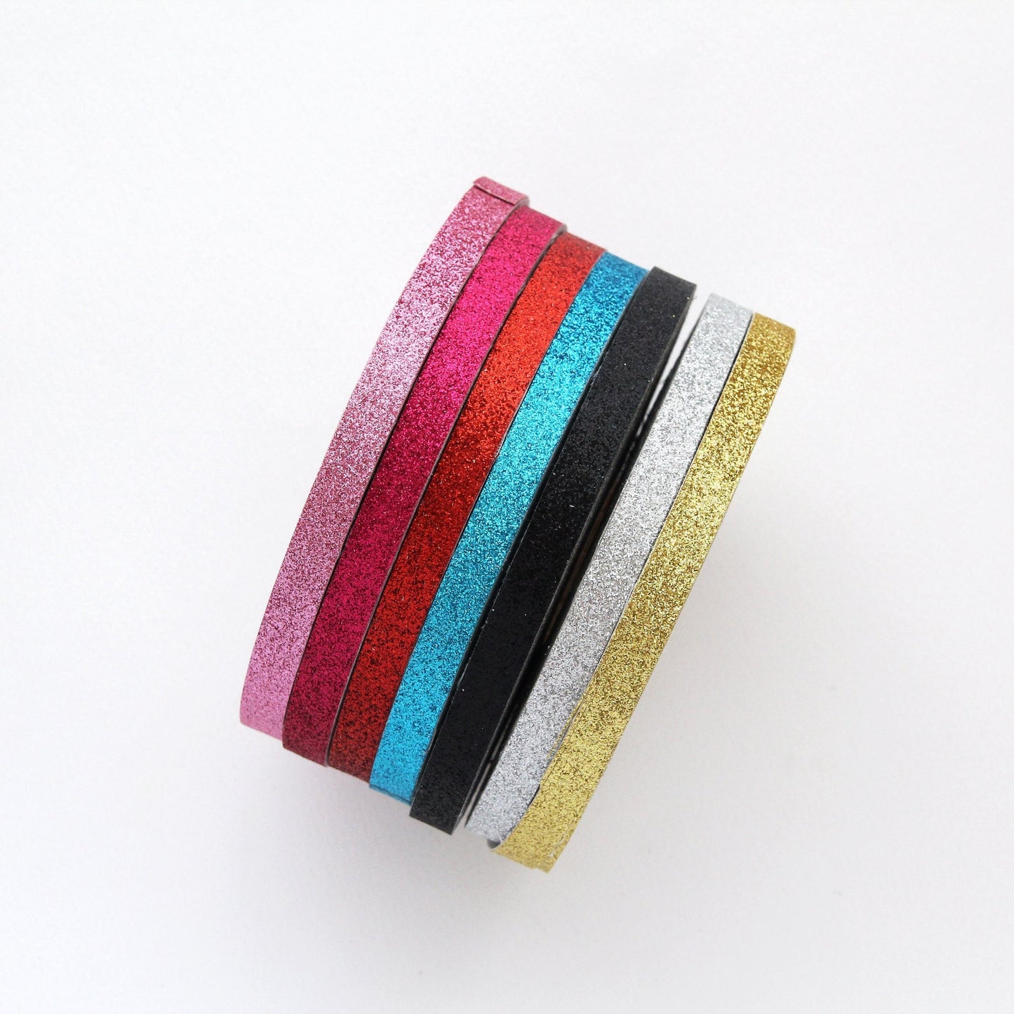 Metallic Glitter Ribbon Decorative for DIY 0.39inch (1cm) x 2Yards