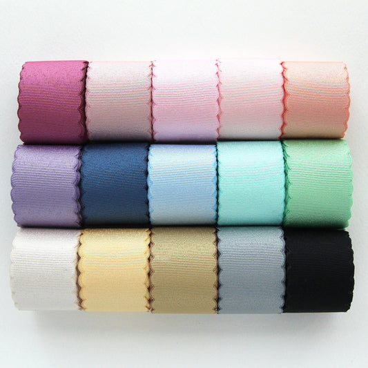 Wavy Edge Grosgrain Ribbon 1.41in 2/5Yards