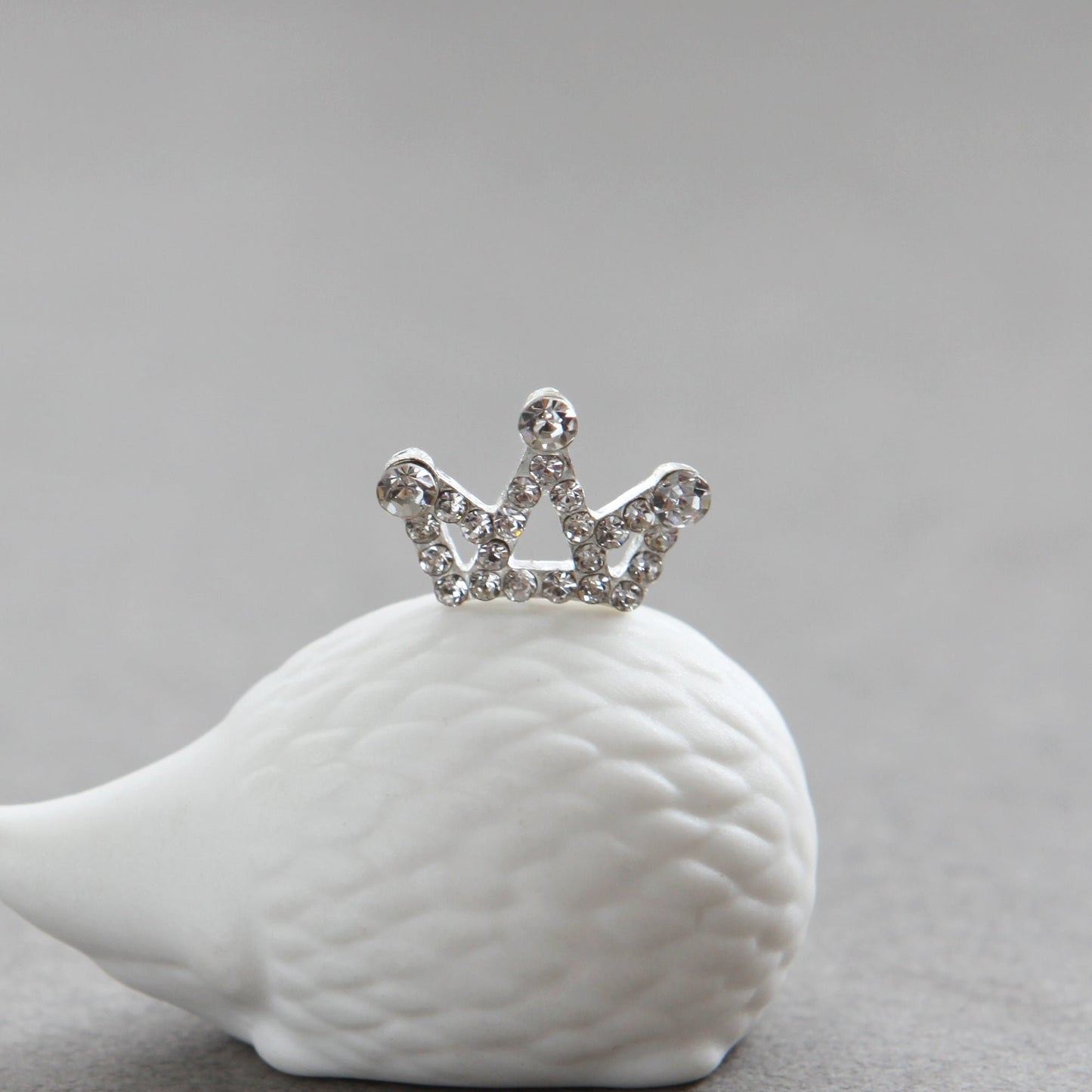 Flat-Back Rhinestone Crown, Princess Tiara Embellishment 10pcs