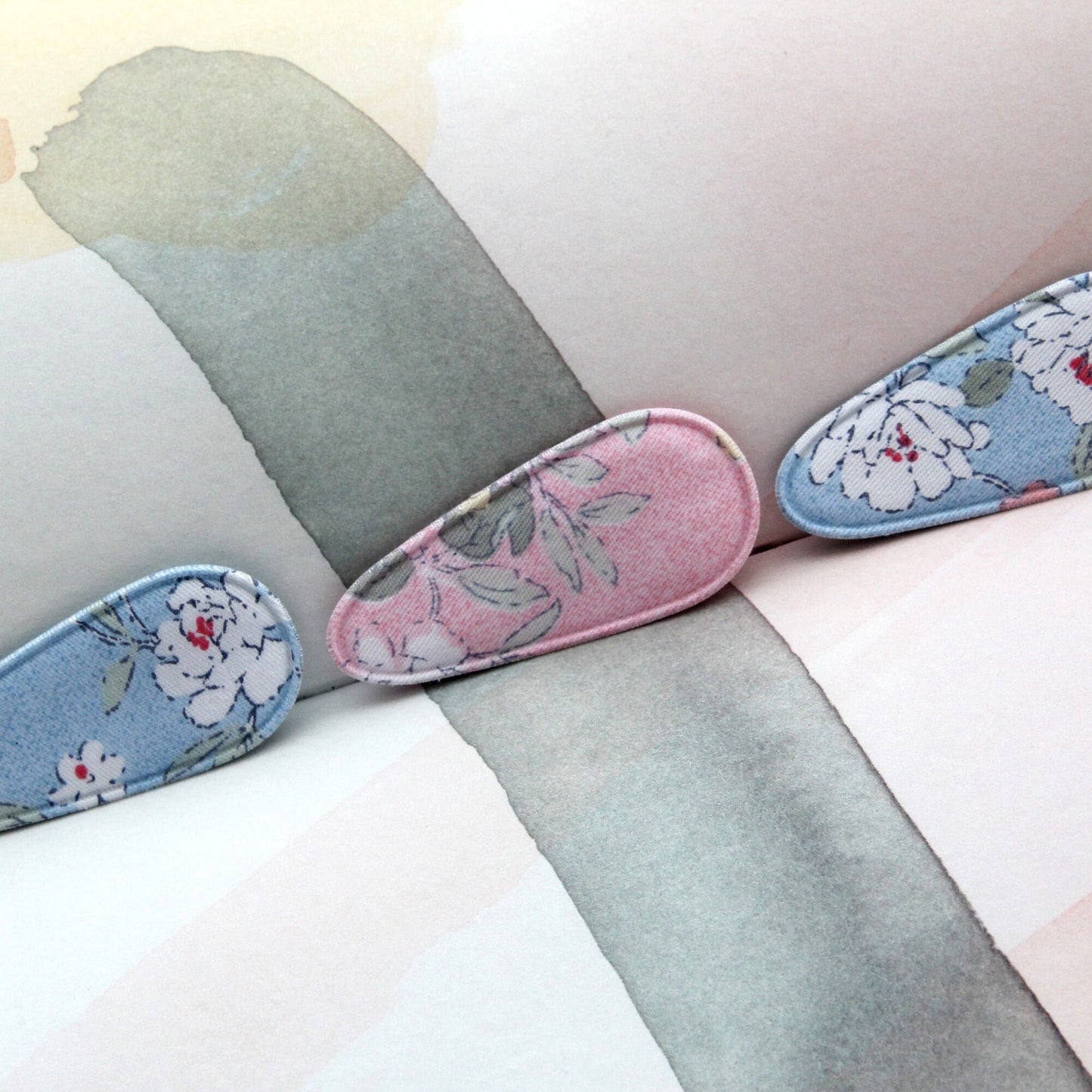 Rose Hair Snap Clip Covers 4pcs