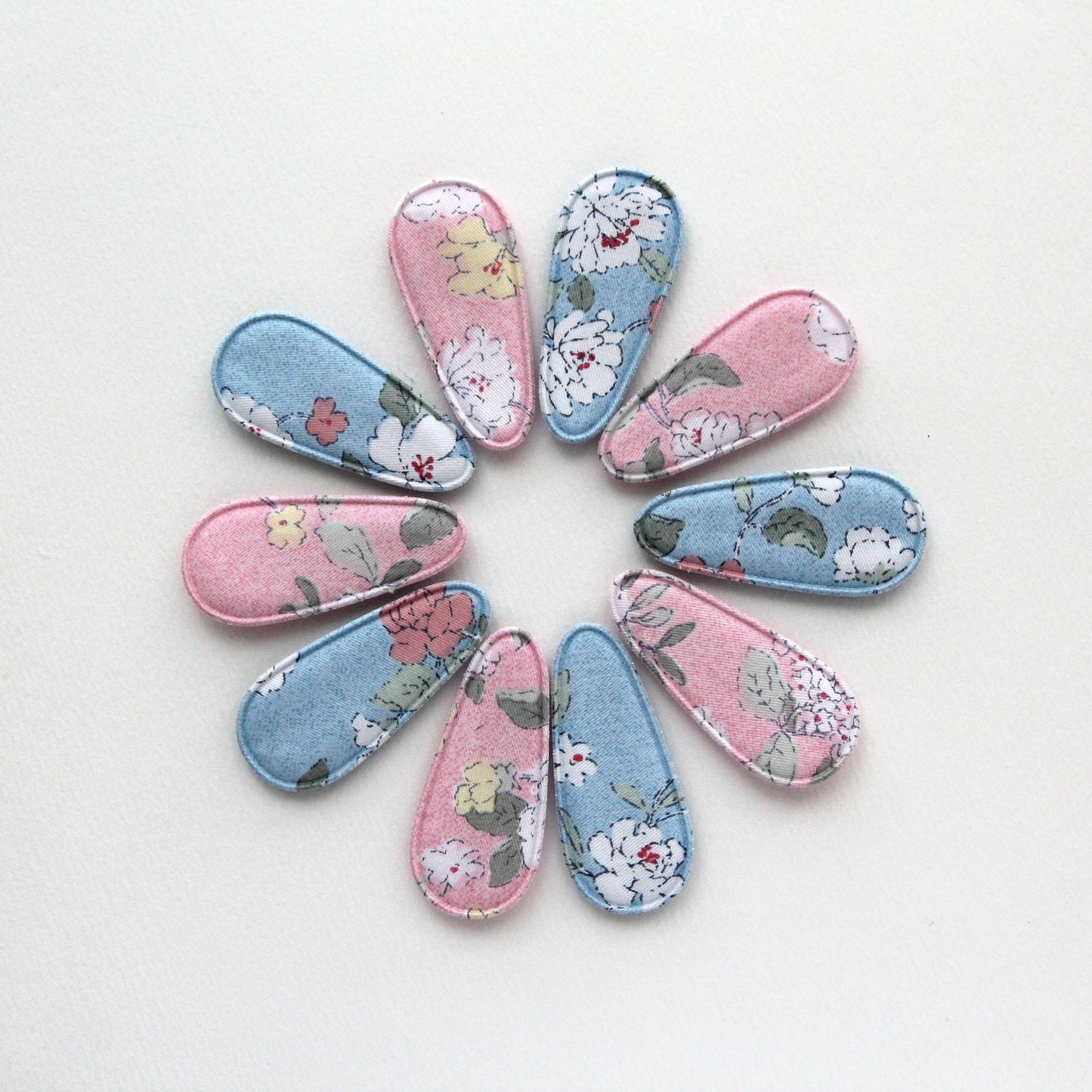 Rose Hair Snap Clip Covers 4pcs
