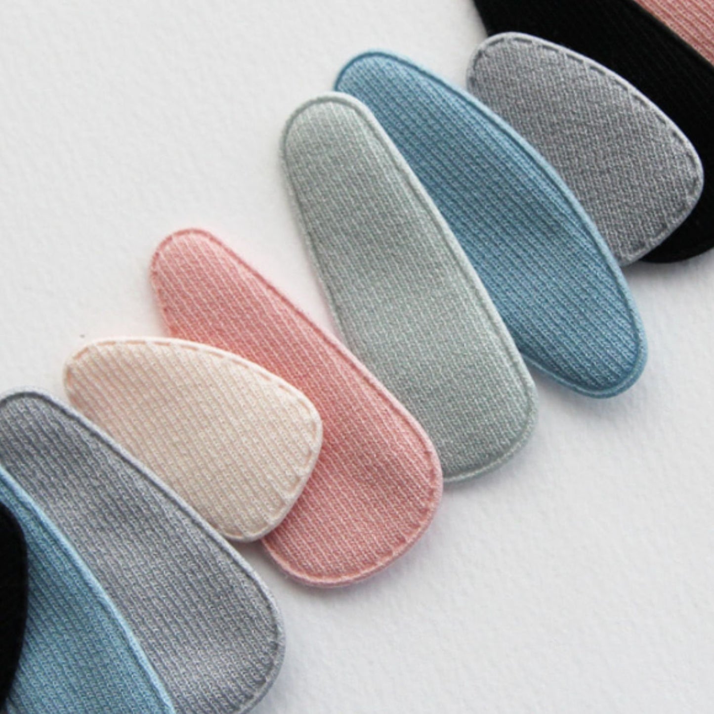 5pcs Solid Hair Snap Clip Covers[P244]
