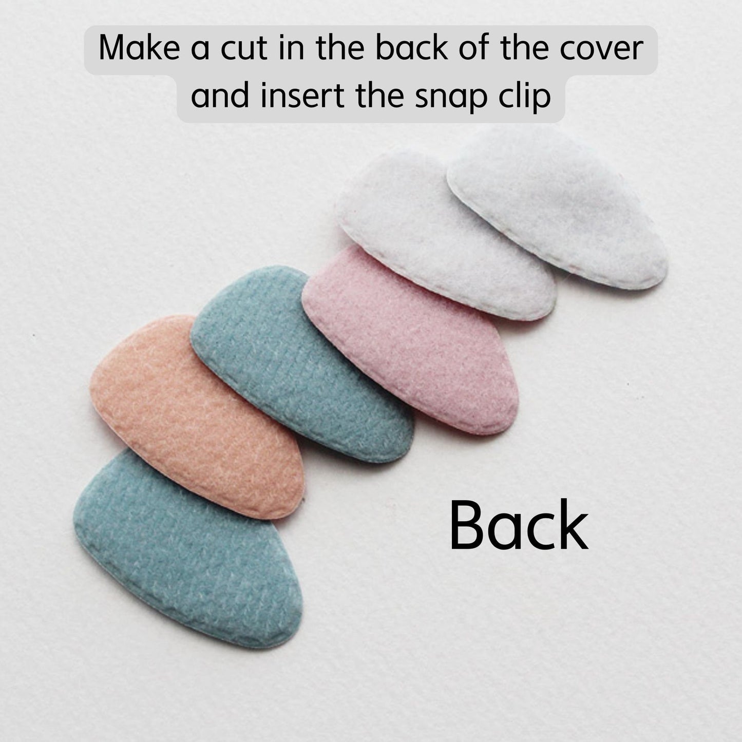Toddler Hair Snap Clip Covers 5pcs