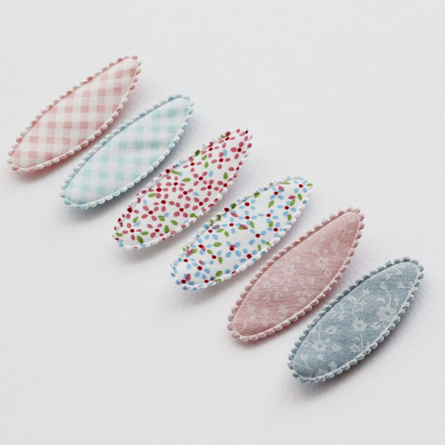 Toddler Oval Hair Snap Clip Covers 10pcs