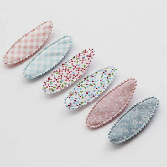 Toddler Oval Hair Snap Clip Covers 10pcs