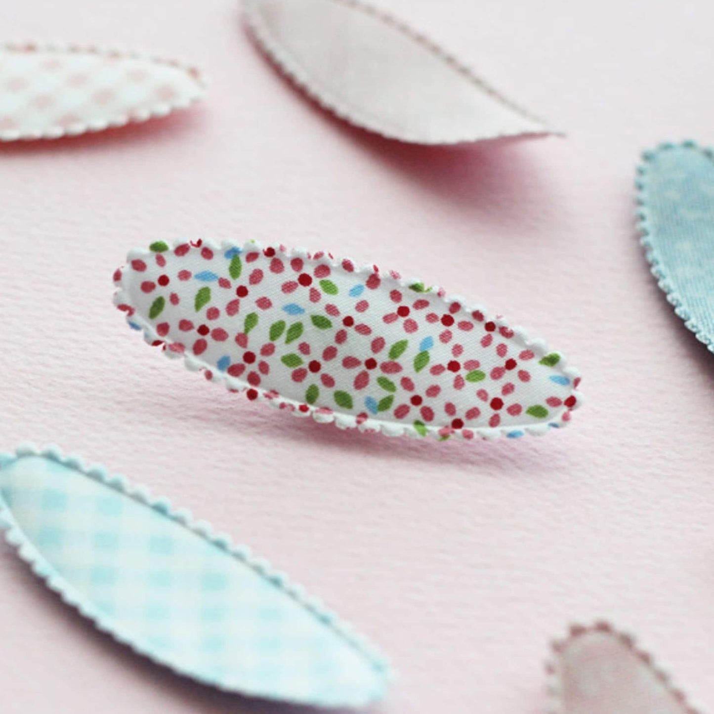 Toddler Oval Hair Snap Clip Covers 10pcs
