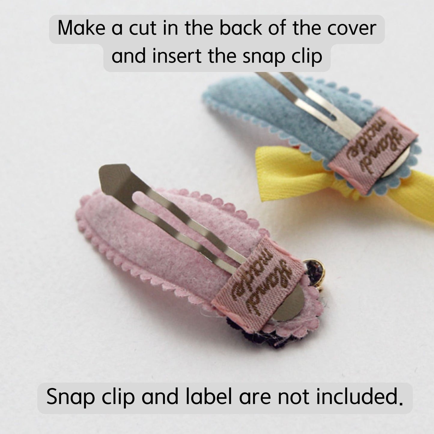 Toddler Oval Hair Snap Clip Covers 10pcs