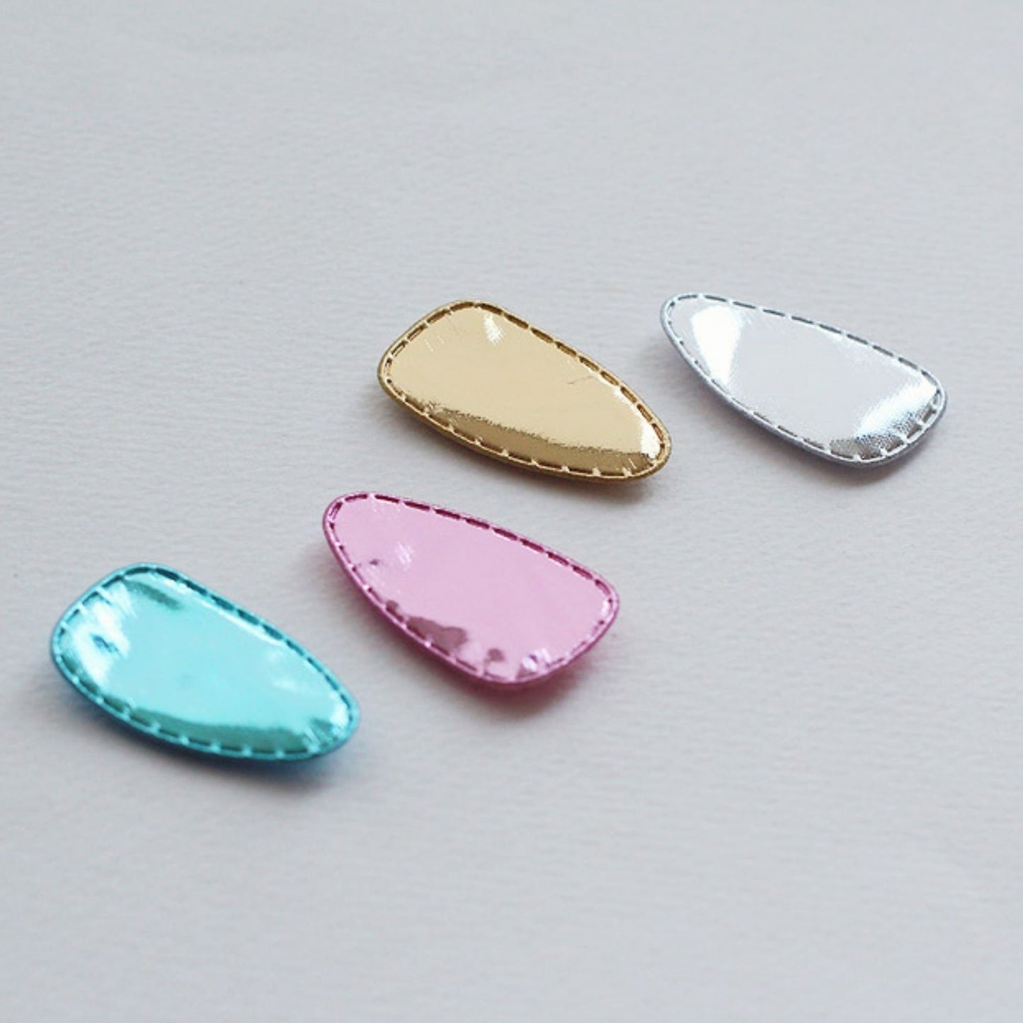 Toddler Shiny Mirror Snap Clip Covers 10pcs