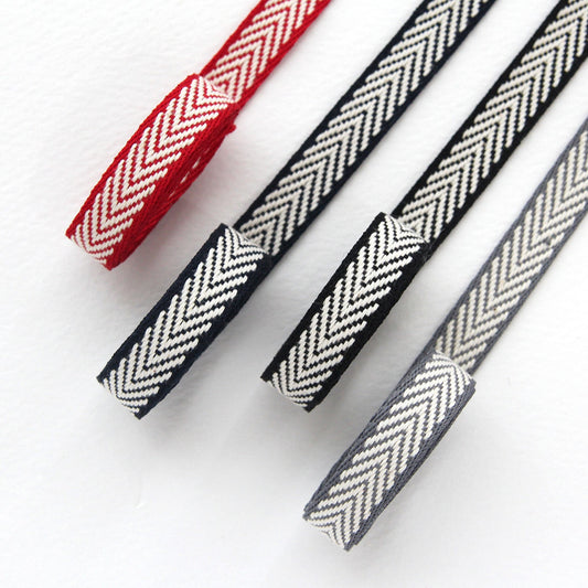 Arrow-Shaped Pattern  Woven Ribbon 0.39inch (1cm) x 5/10Yards
