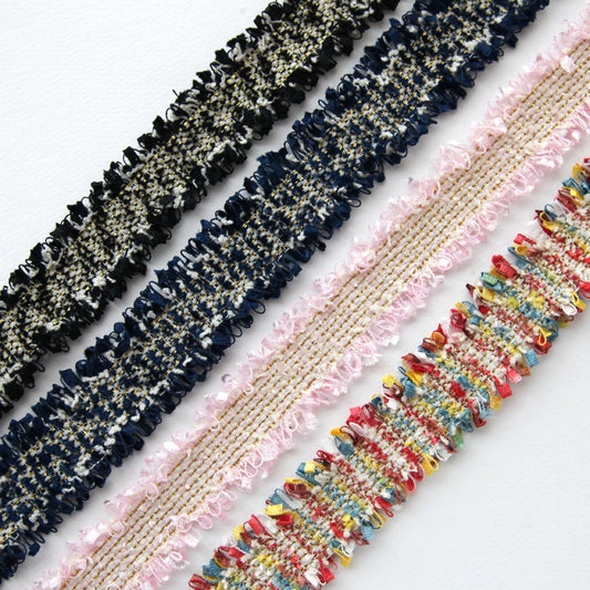 Tweed Ribbon Trim 1.2inch (3cm)x 5Yards