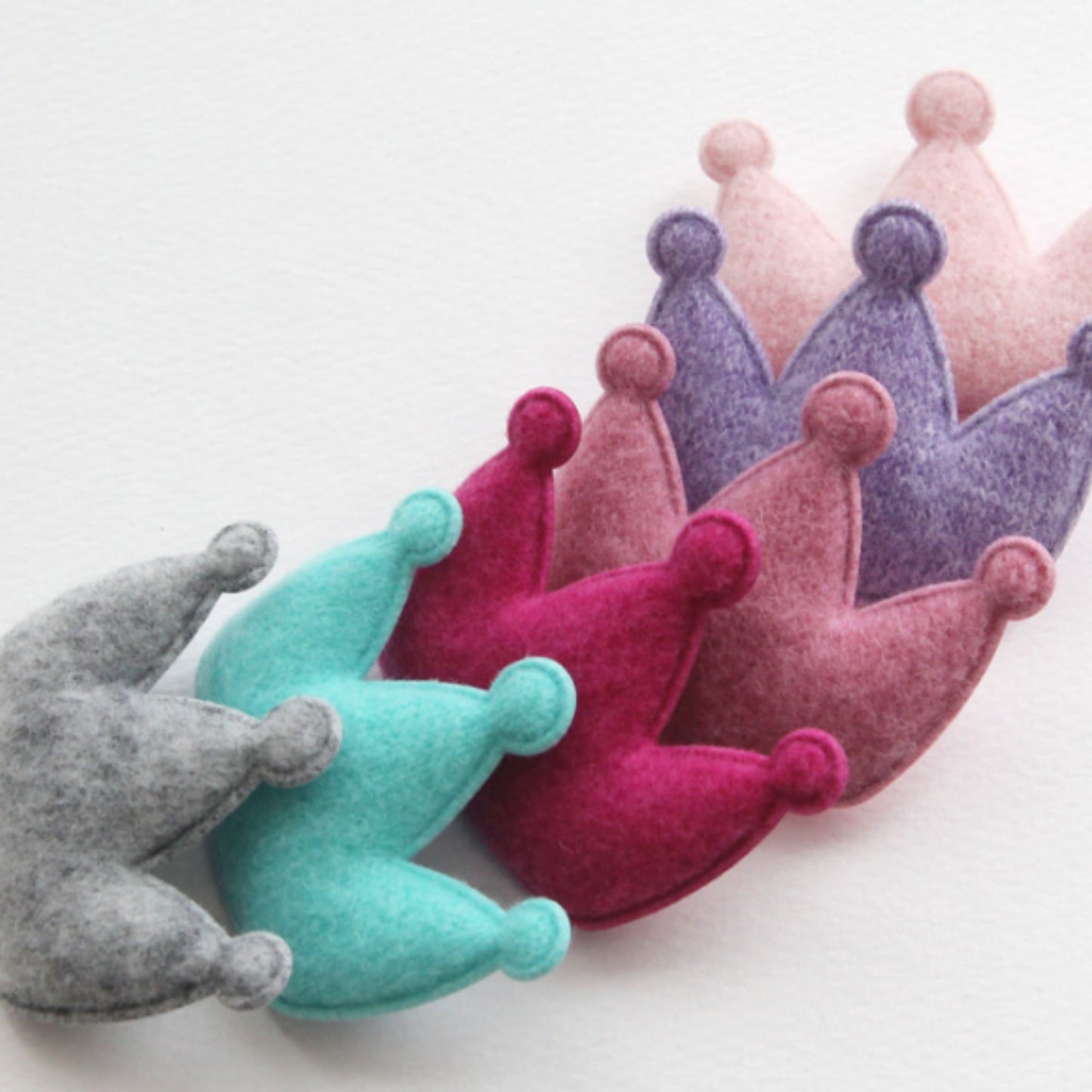 Crown Shape Padded Appliques, Haiclip Supplies 5pcs