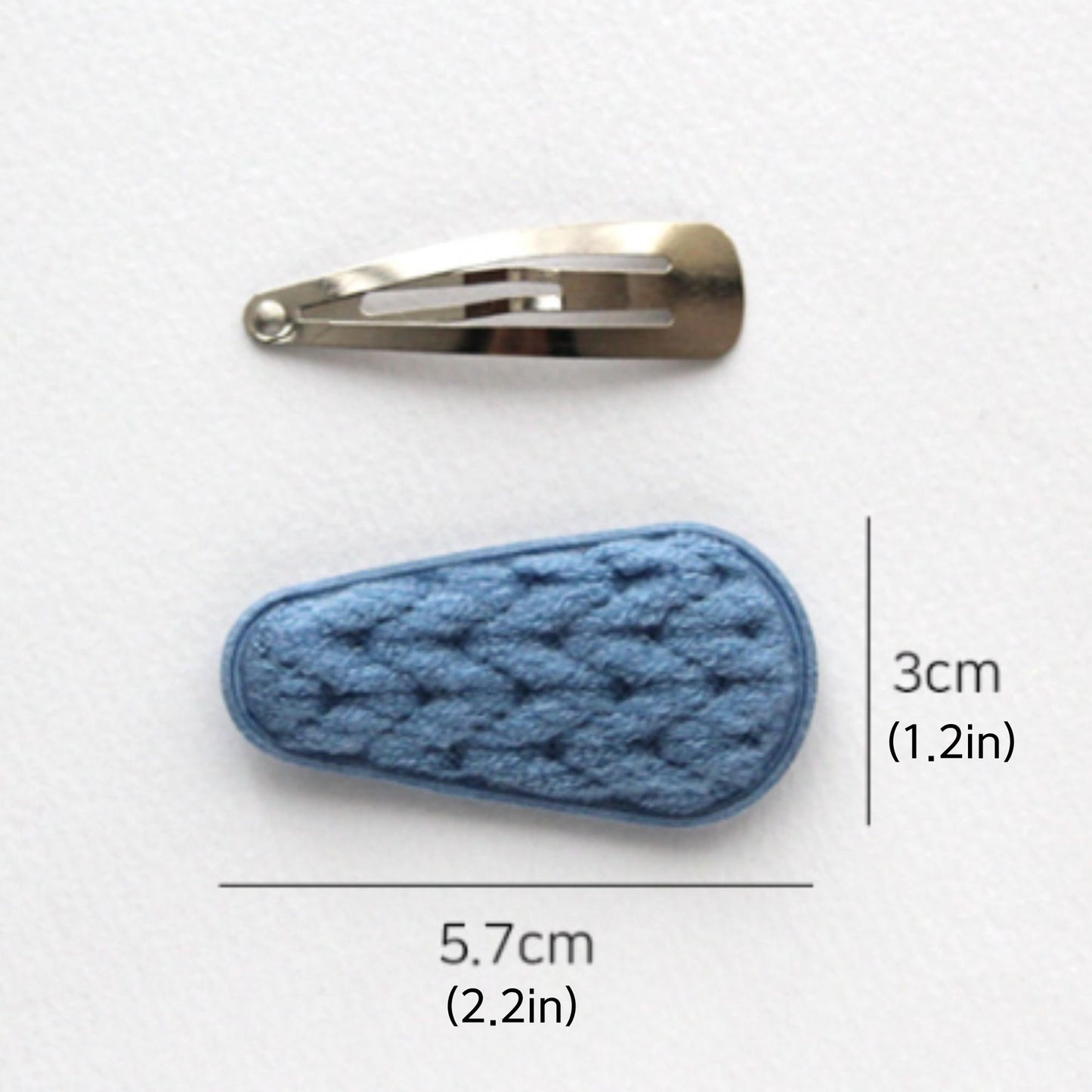 Knit Hair Snap Clip Covers 4pcs