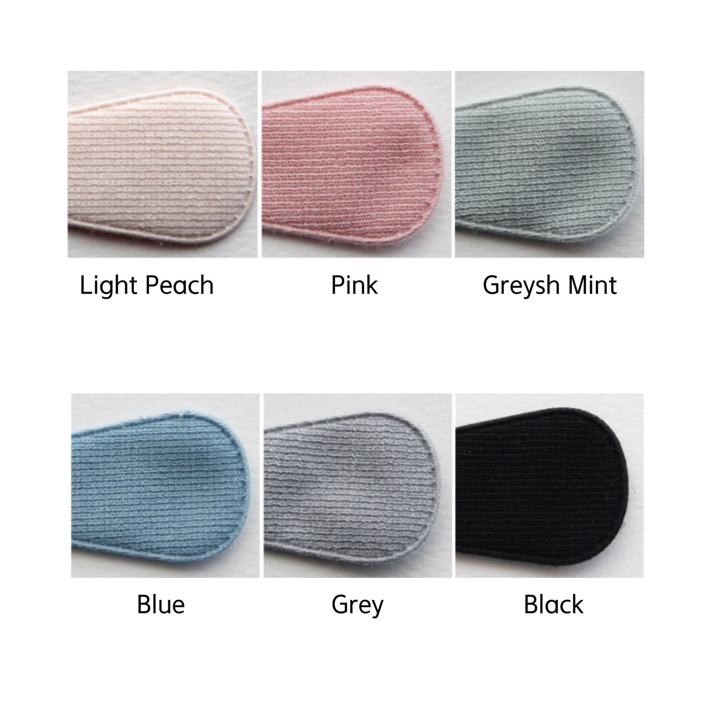5pcs Solid Hair Snap Clip Covers[P244]