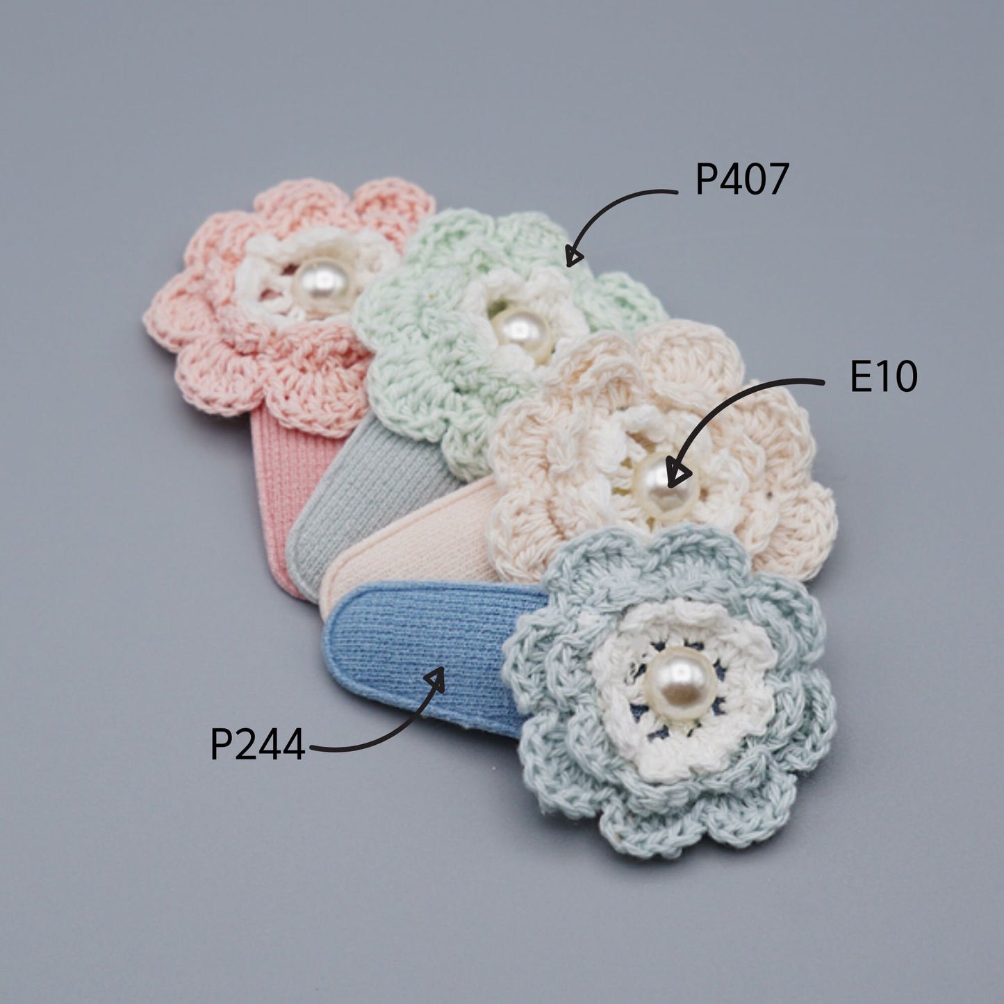 5pcs Solid Hair Snap Clip Covers[P244]