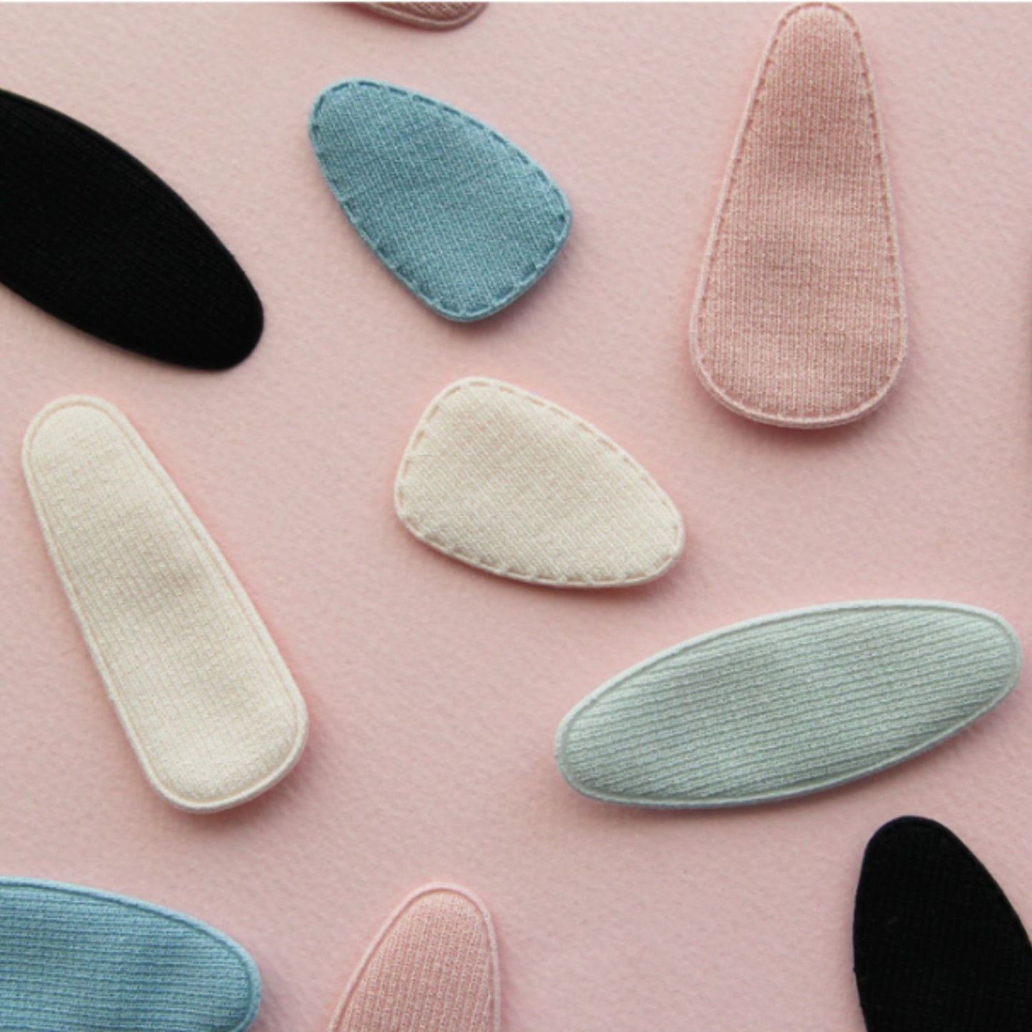 5pcs Solid Hair Snap Clip Covers[P244]