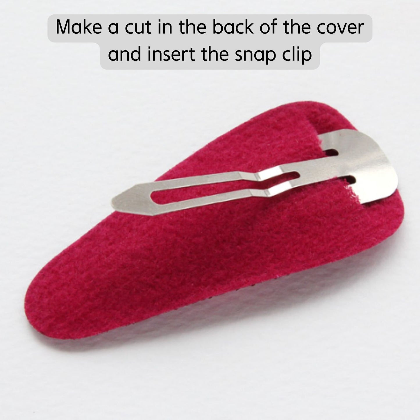 Glitter Hair Snap Clip Covers 10pcs