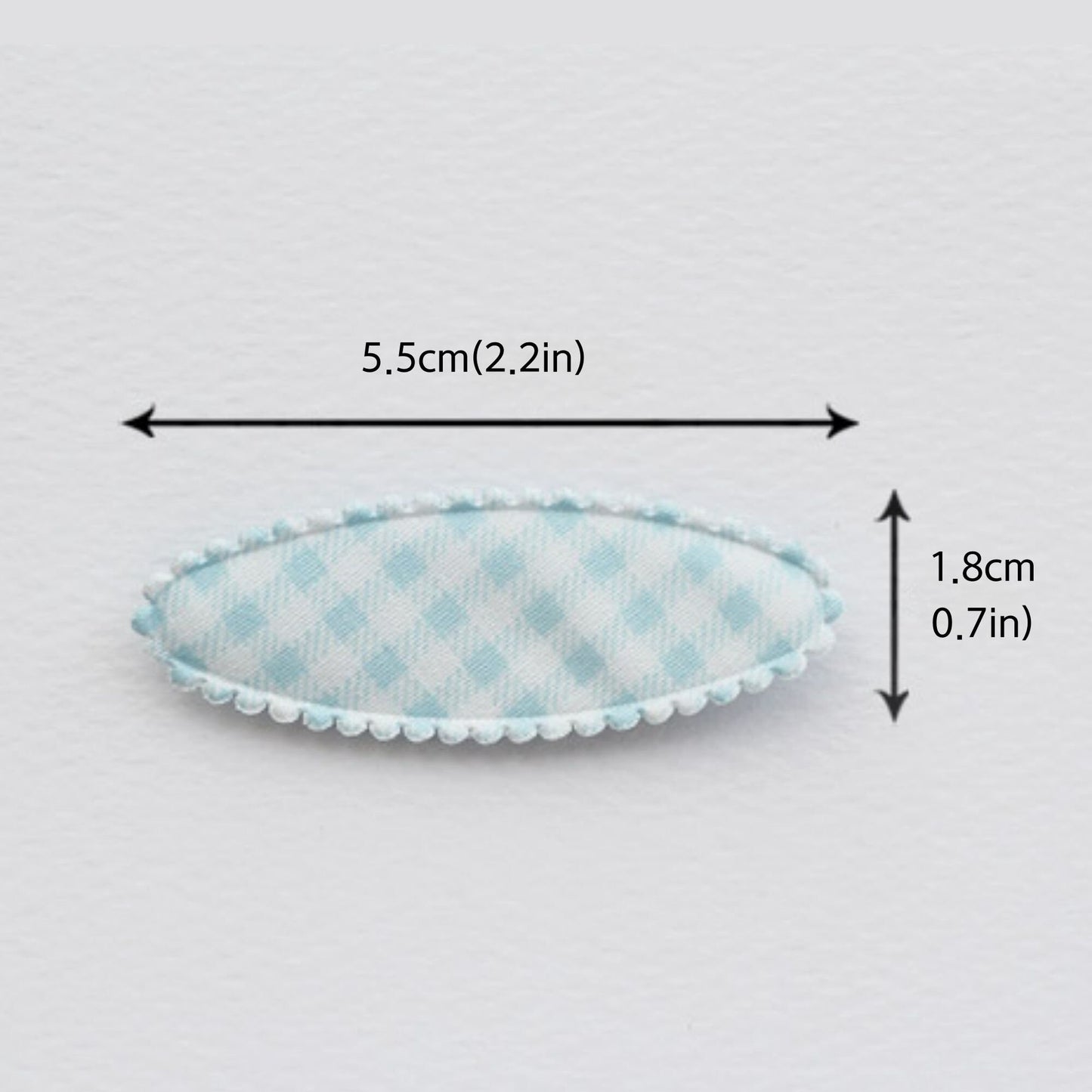 Toddler Oval Hair Snap Clip Covers 10pcs