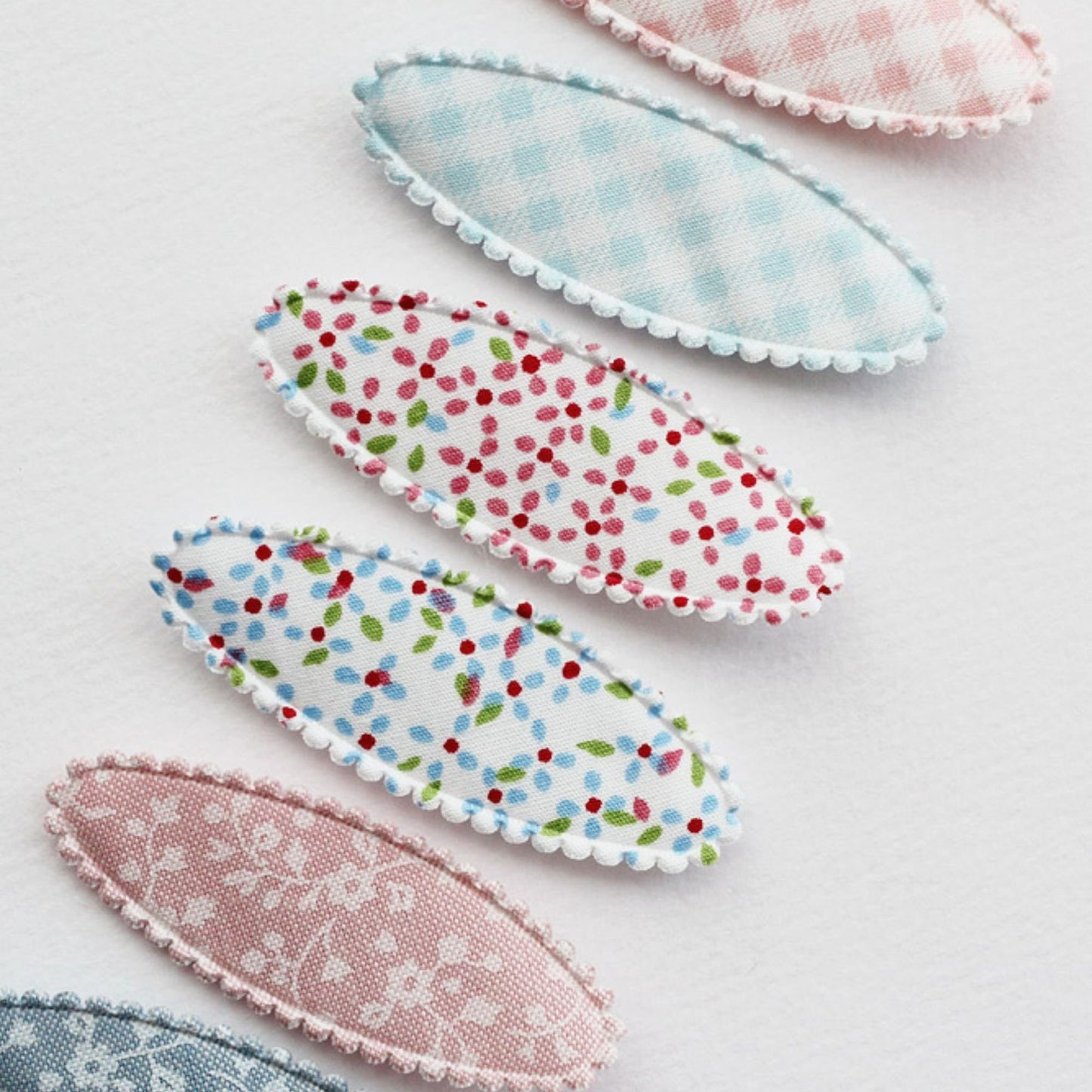Toddler Oval Hair Snap Clip Covers 10pcs