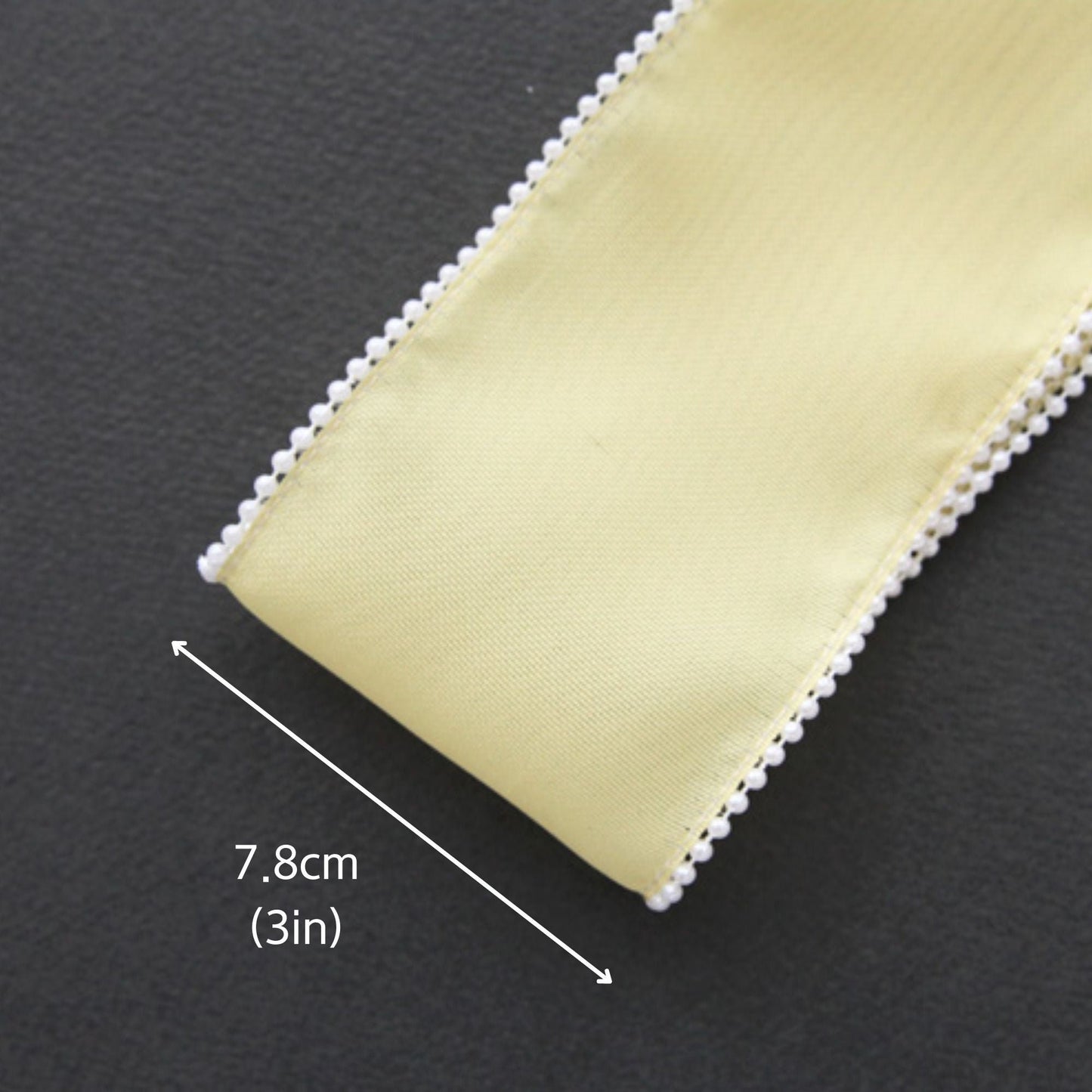 Pearl-Edged Organdy Ribbon 2/5/10Yard
