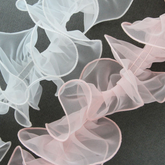 Pleated Edge Organdy Ribbon 2Yard
