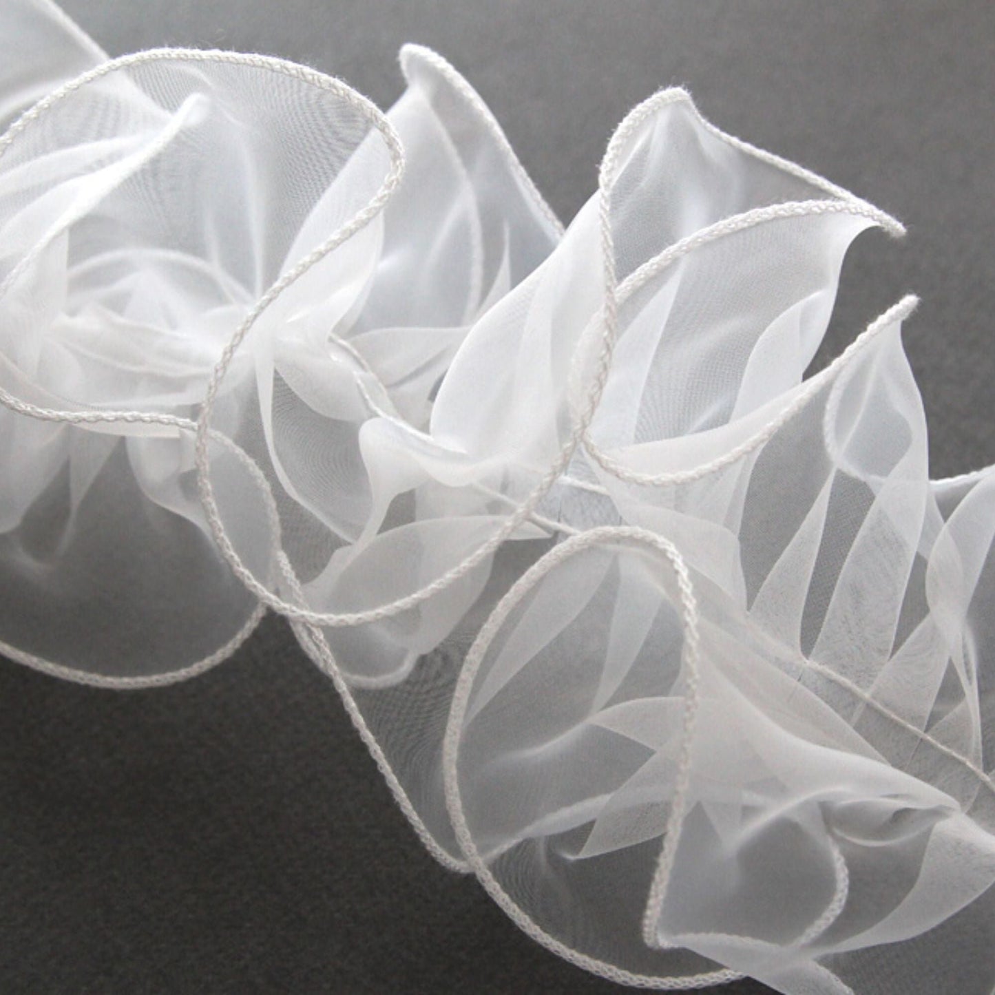 Pleated Edge Organdy Ribbon 1Yard
